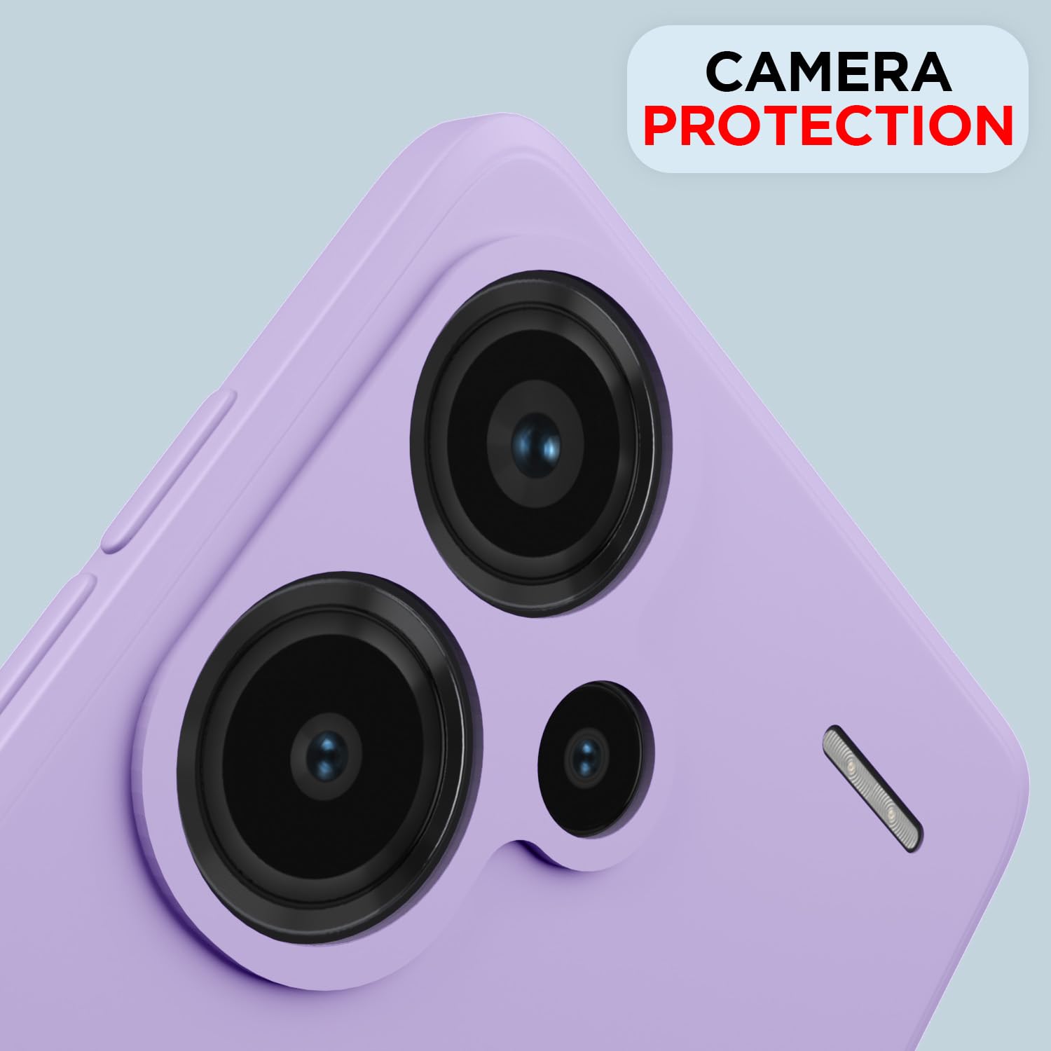 Pikkme Redmi Note 13 Pro Plus 5G Liquid Silicone Back Cover | Purple