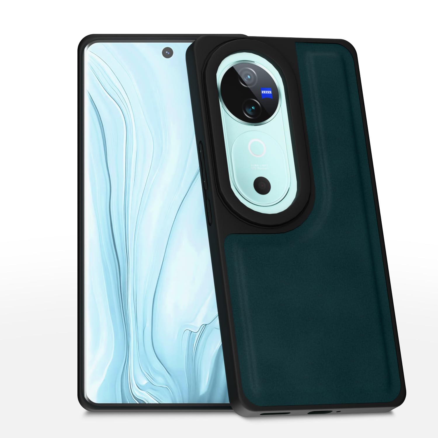 Vivo V40/V40 Pro/T3 Ultra 5G Leather phone cover in green by Pikkme