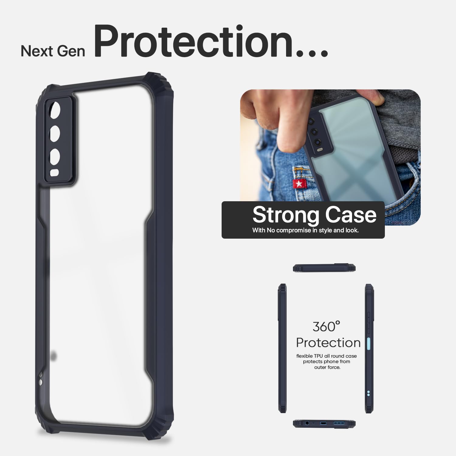 Blue mobile cover for Vivo Y20 – Pikkme – photo 6