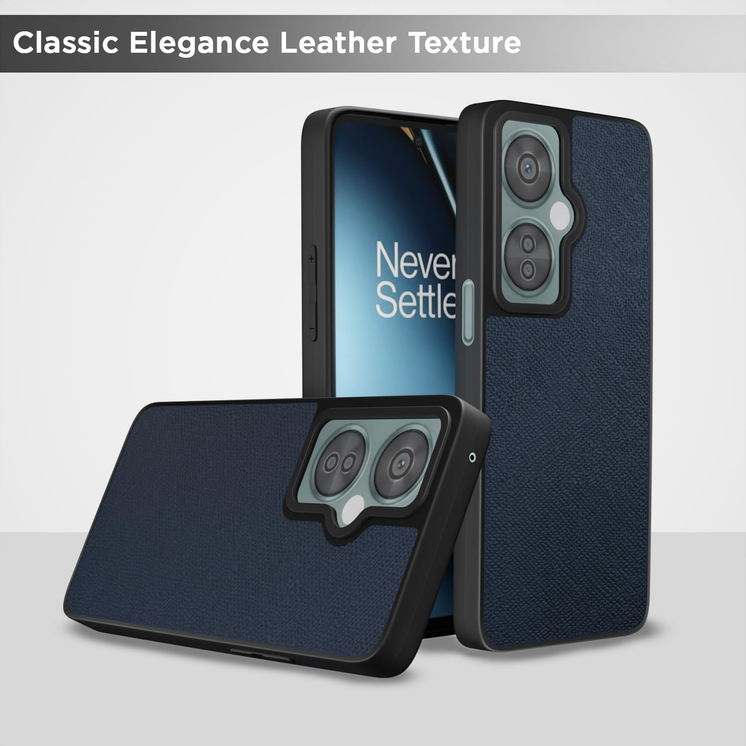 Pikkme blue Leatherback mobile cover for OnePlus Nord CE 3 Lite/Nord N30 5G – photo 6
