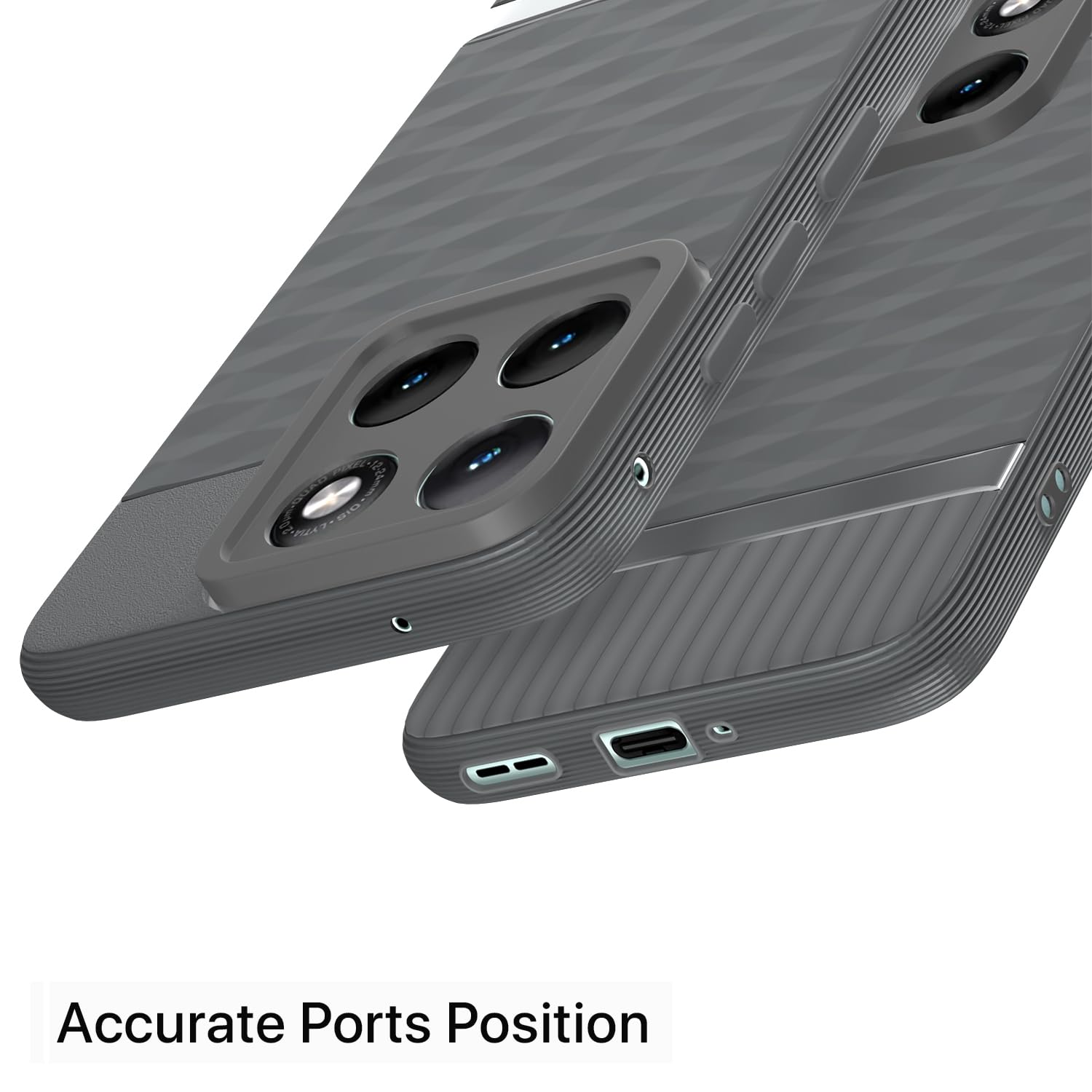 Grey mobile cover for Moto Edge 70 Fusion 5G – Pikkme – photo 4