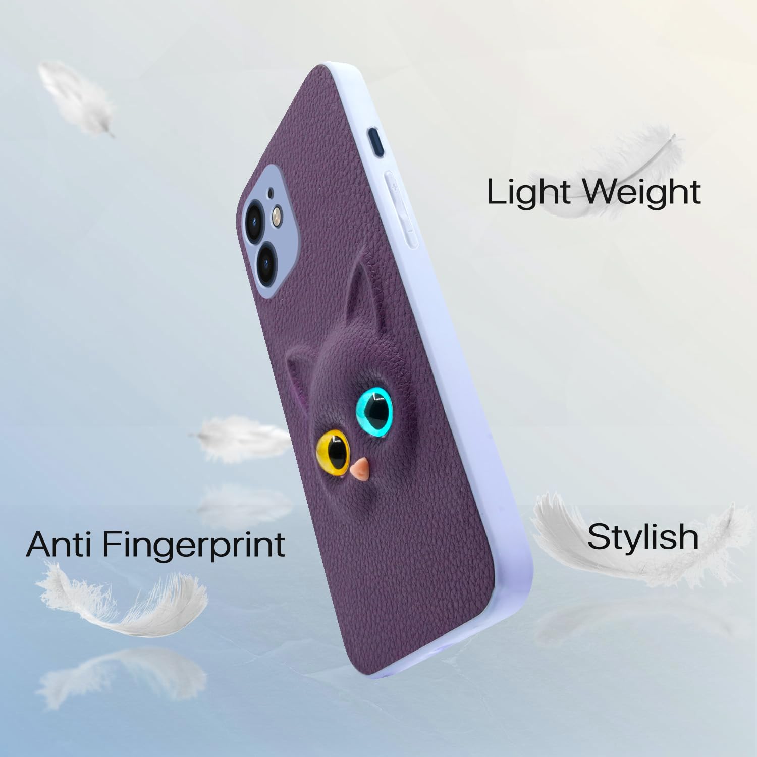 Purple Cat mobile back cover for iPhone 12 – Pikkme – photo 2