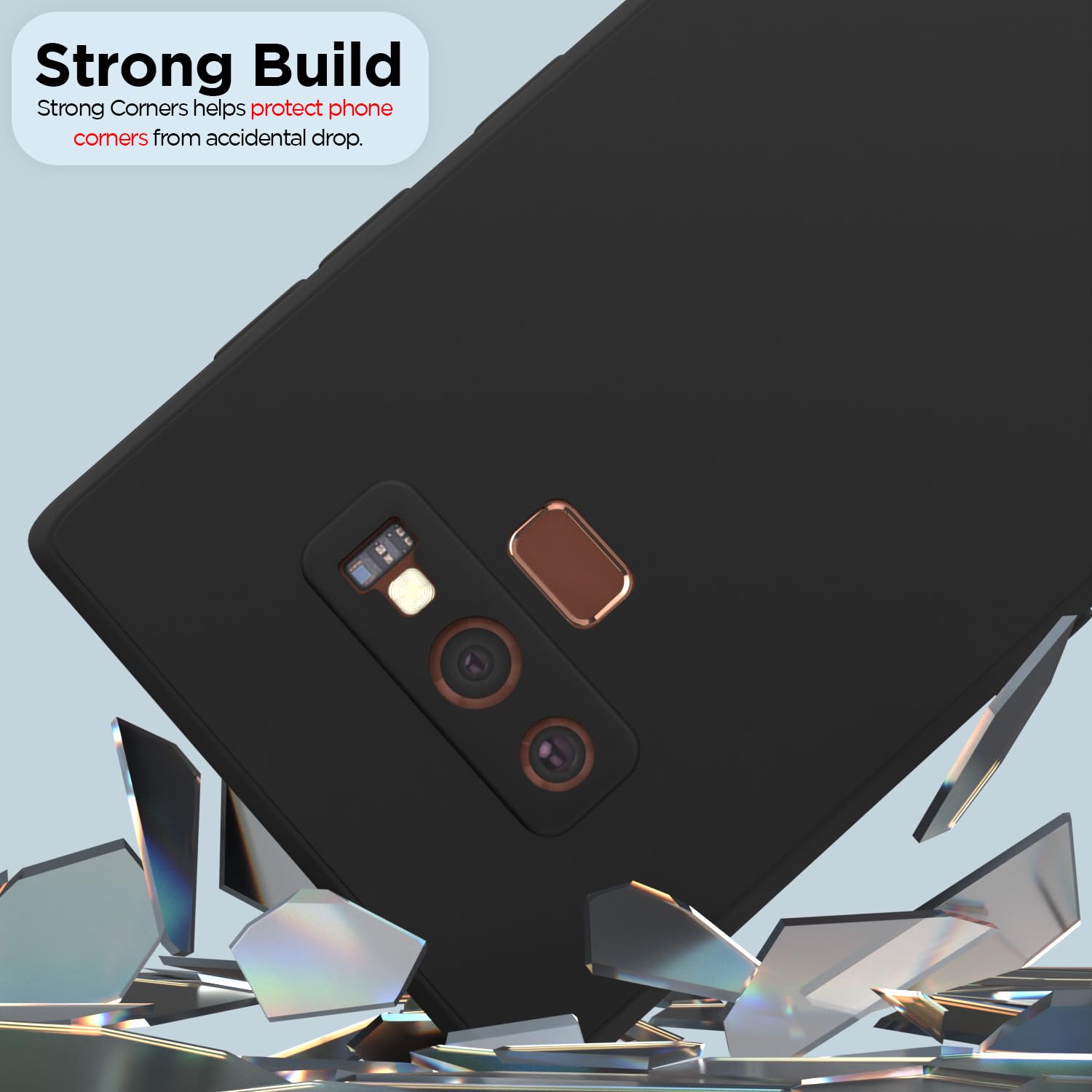 Black phone cover for Samsung Note 9 – Pikkme – photo 5
