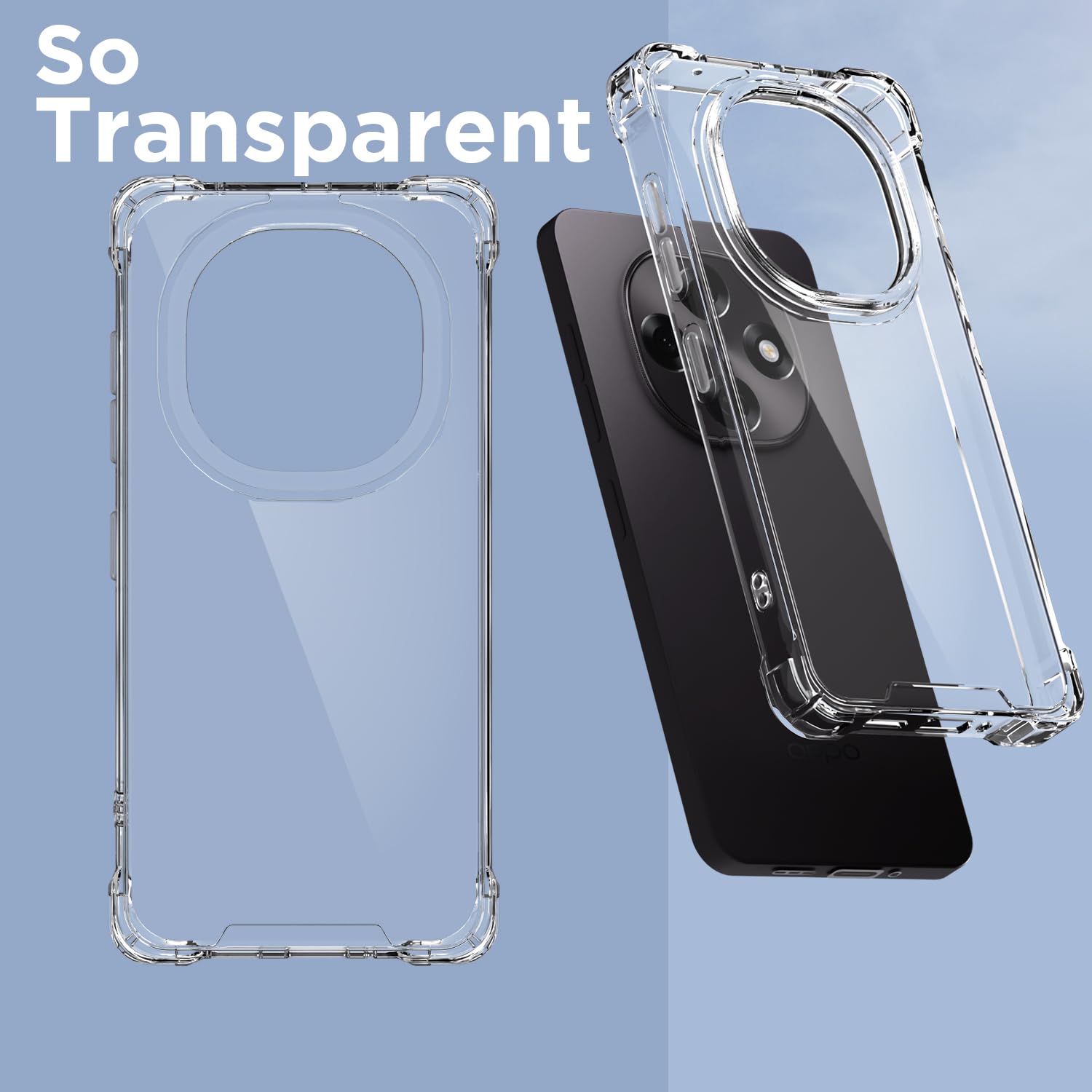 Transparent Clear mobile back cover for Oppo F31 Pro 5G – Pikkme – photo 2