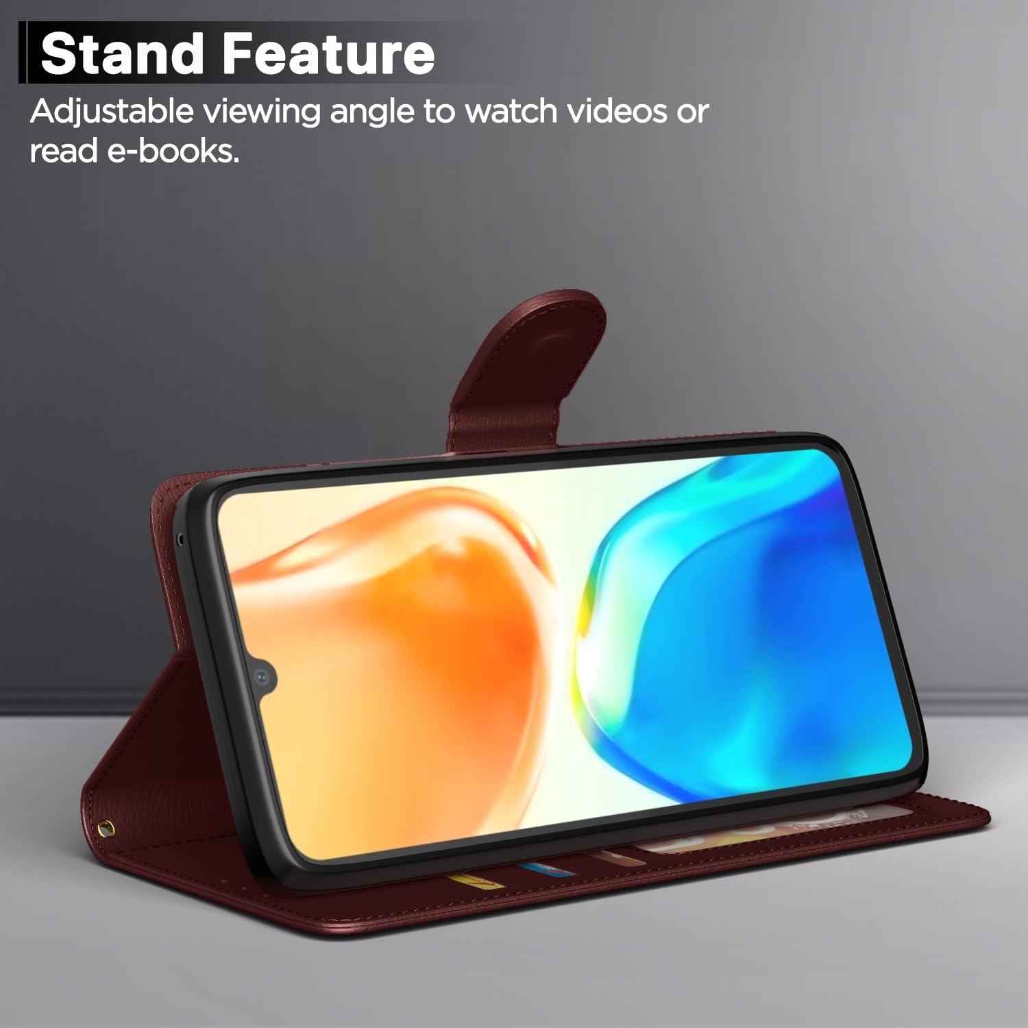 Brown flip cover for Vivo V25 5G – Pikkme – photo 3
