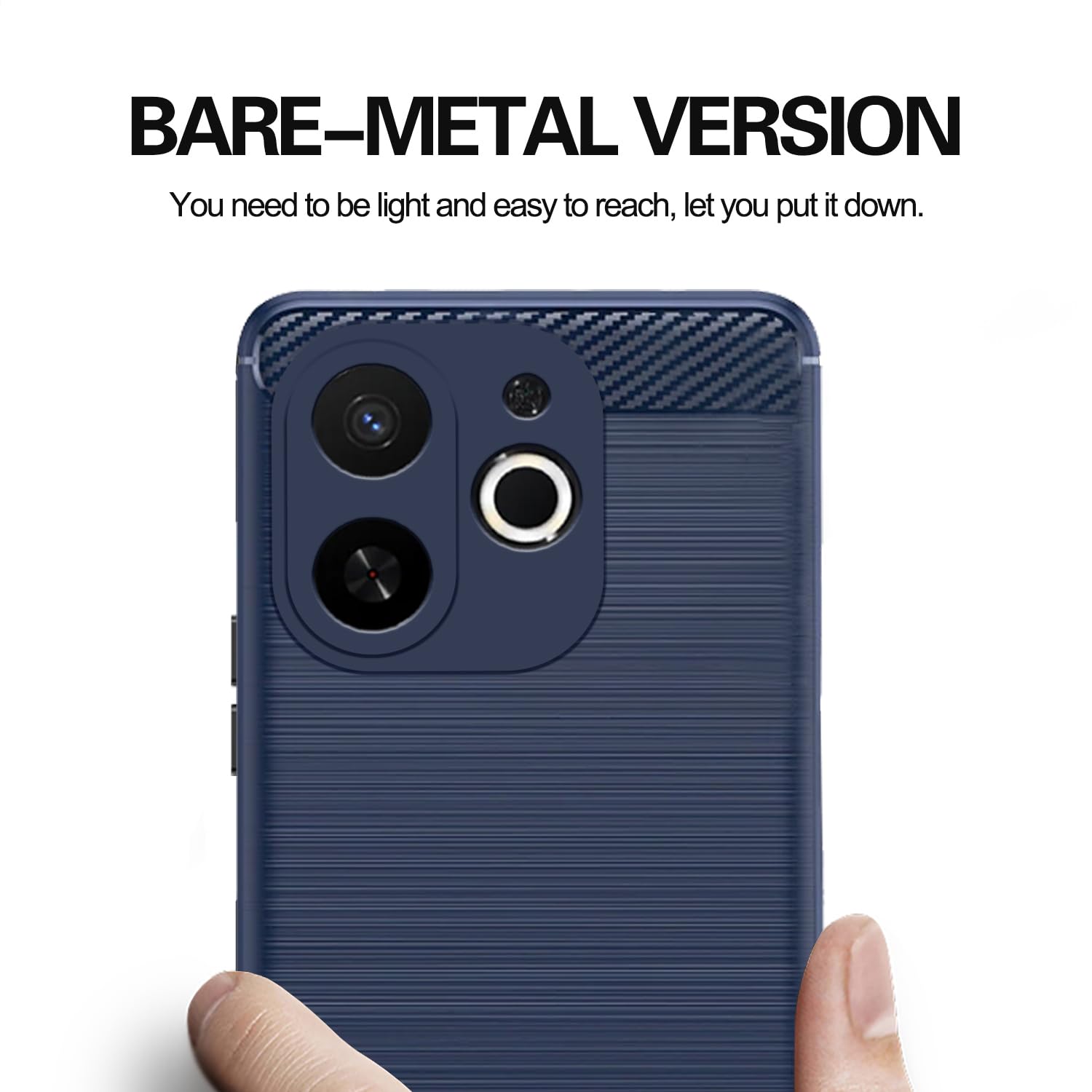 Tecno Spark 30C 5G Hybrid back cover in blue by Pikkme – photo 7