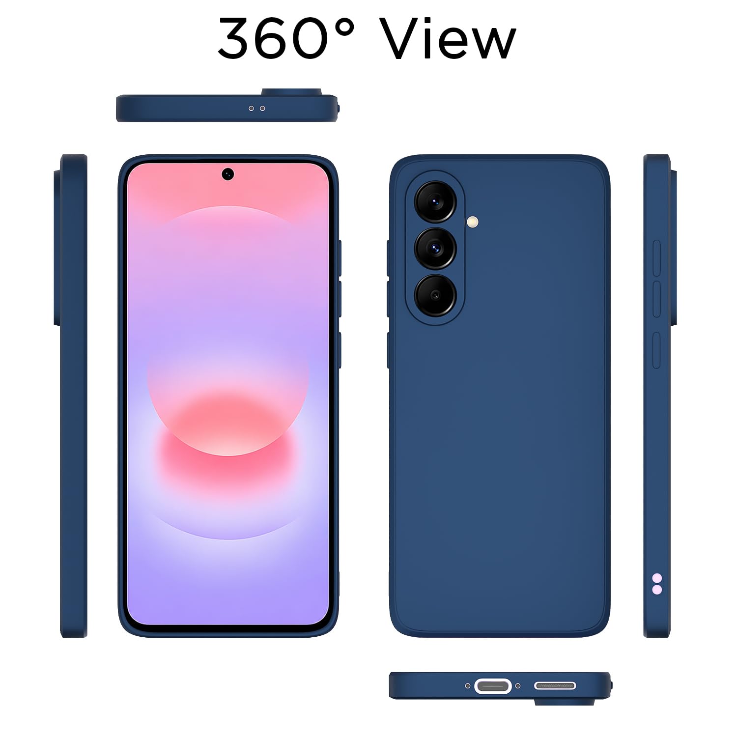 Samsung A37 5G Matte mobile cover in blue by Pikkme – photo 4