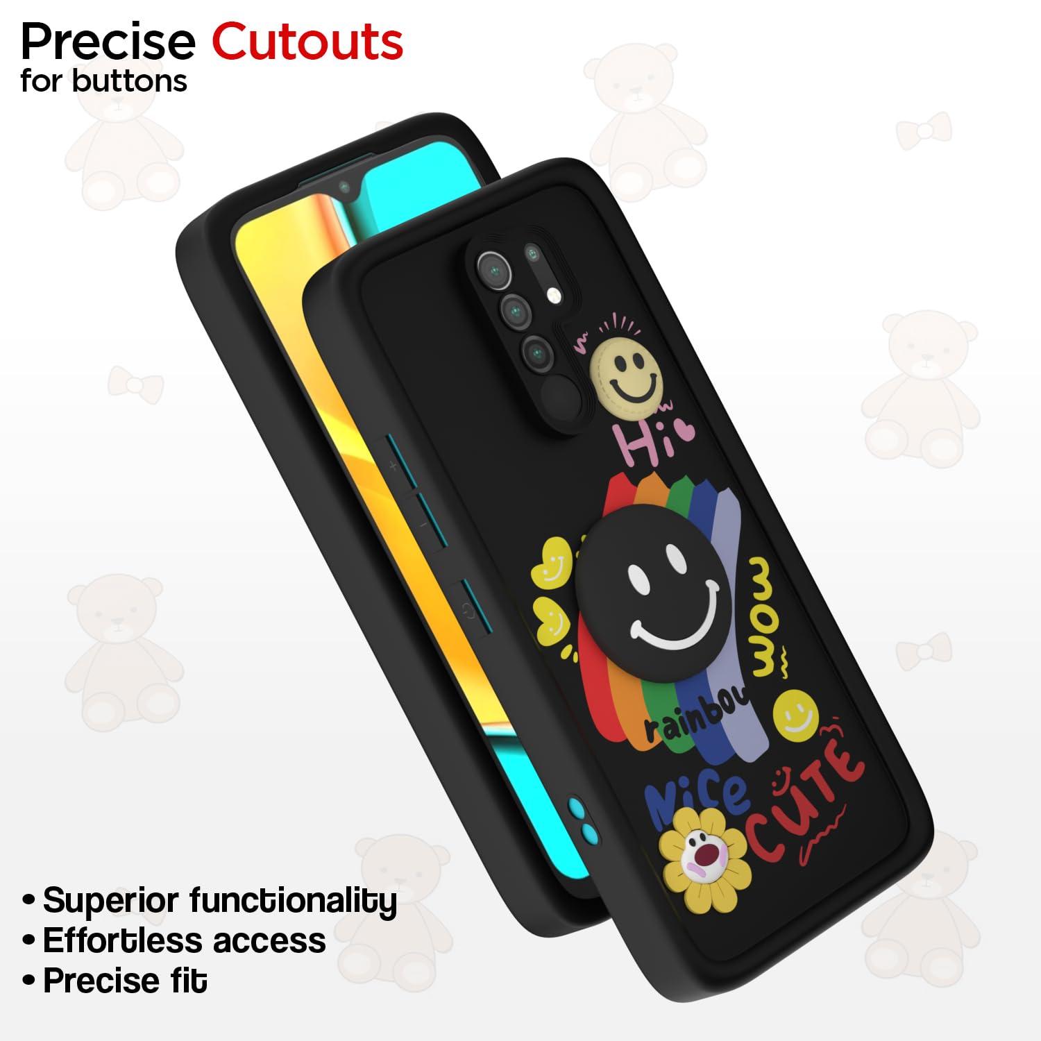 Pikkme Redmi 9 Prime/Poco M2 black phone cover – photo 6