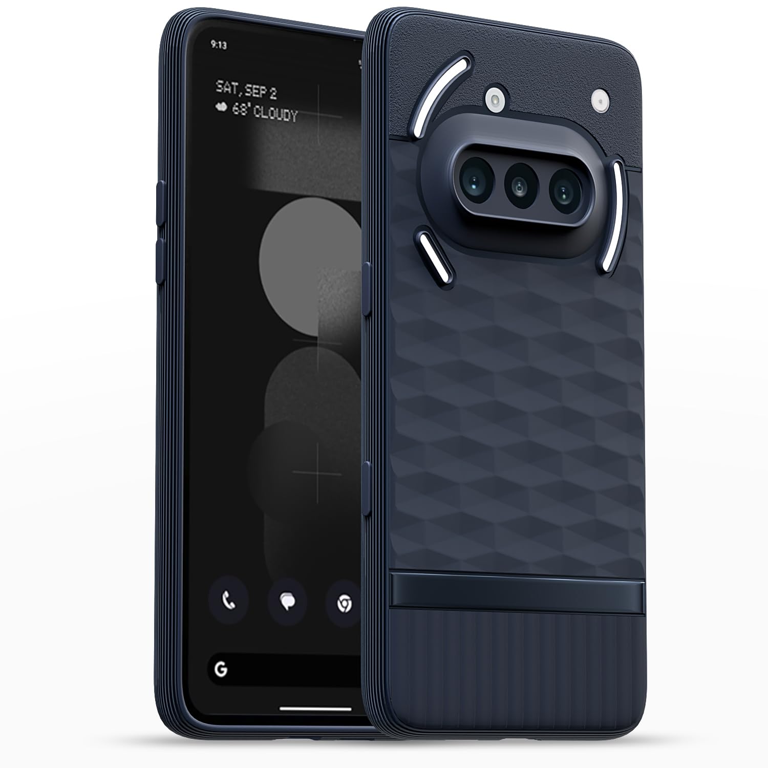 Pikkme Nothing Phone 3a 5G Shockproof Soft Flexible Gencase Back Cover (Blue)