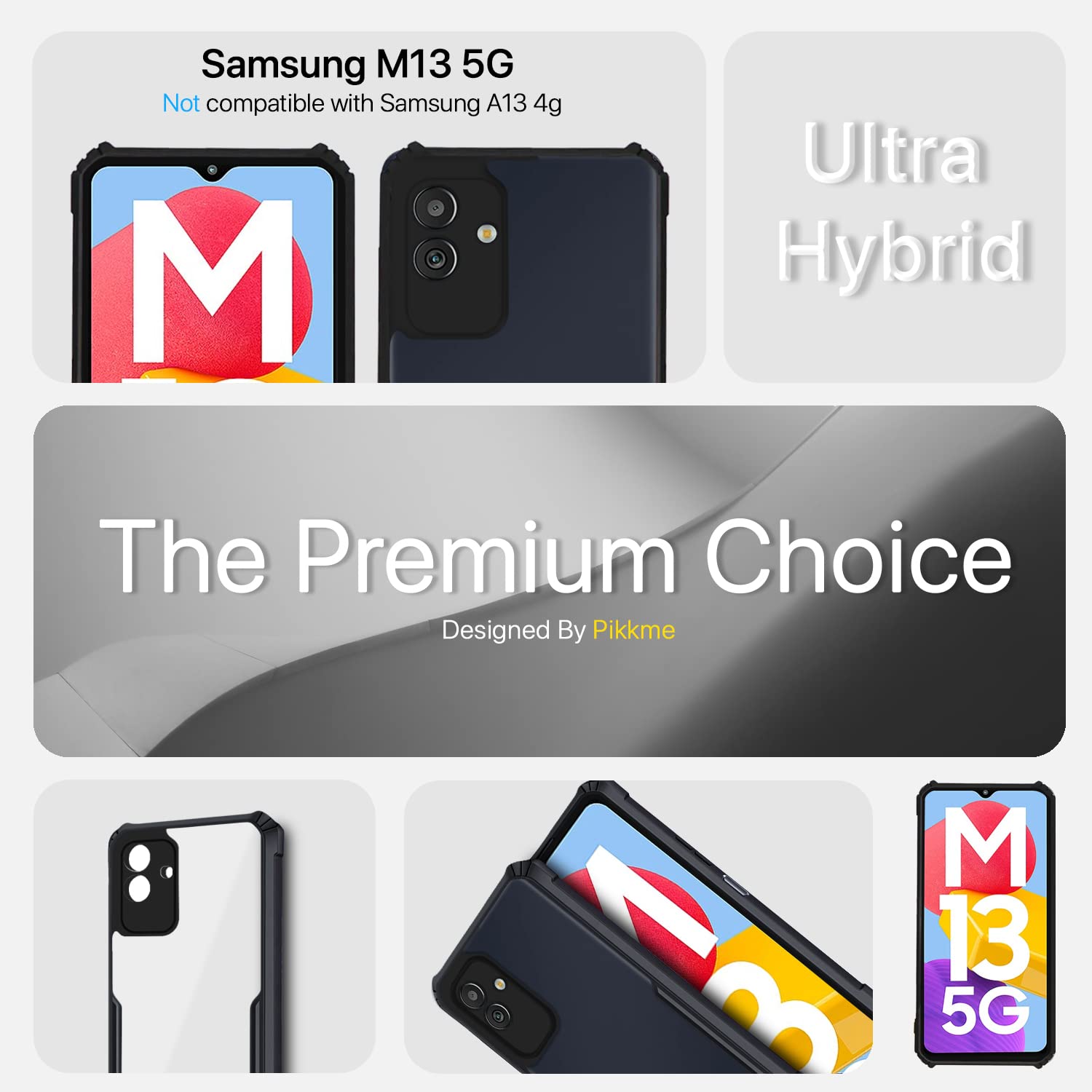 Samsung M13 5G phone cover in black by Pikkme – photo 3