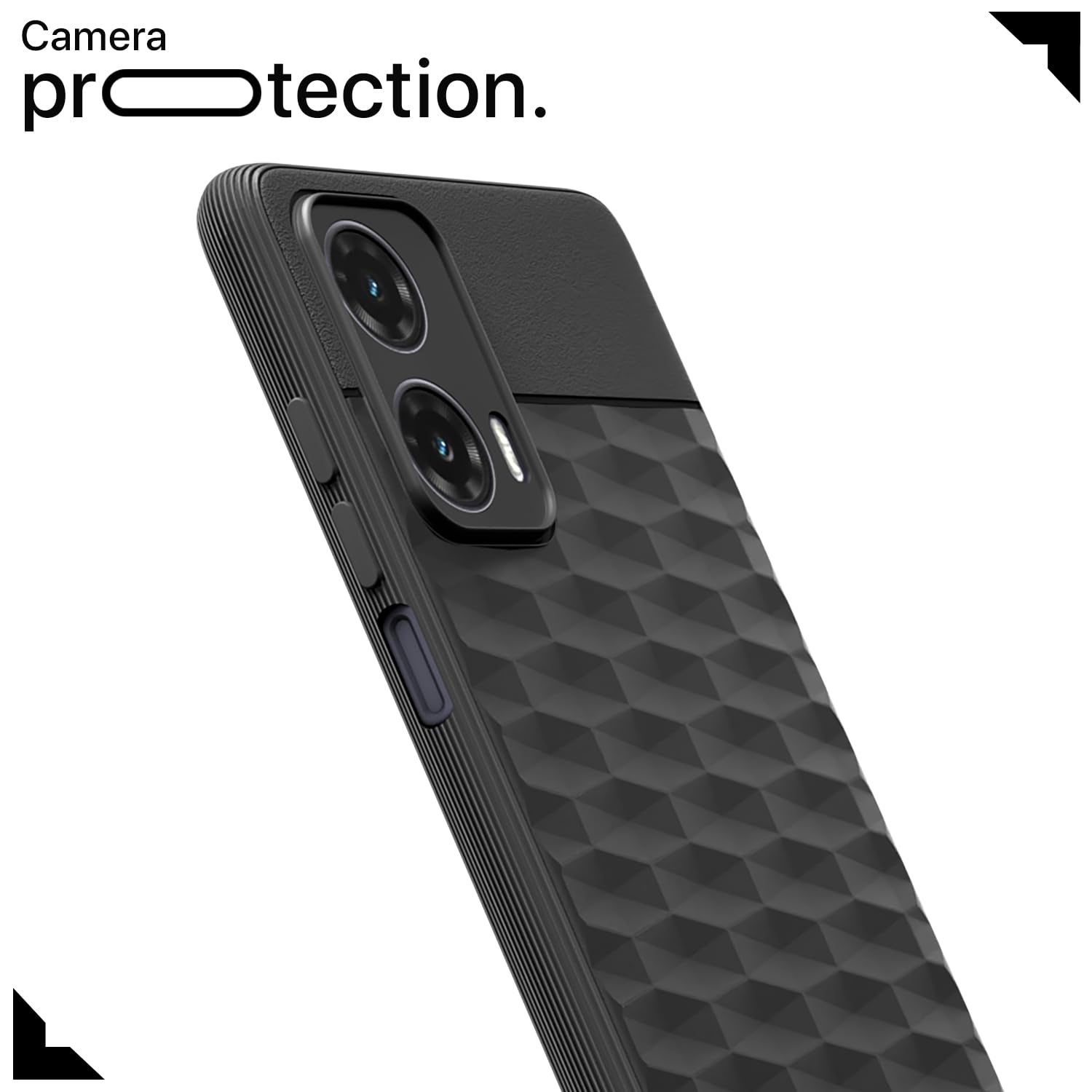 Pikkme Moto G35 5G Gencase Back Cover (Black)