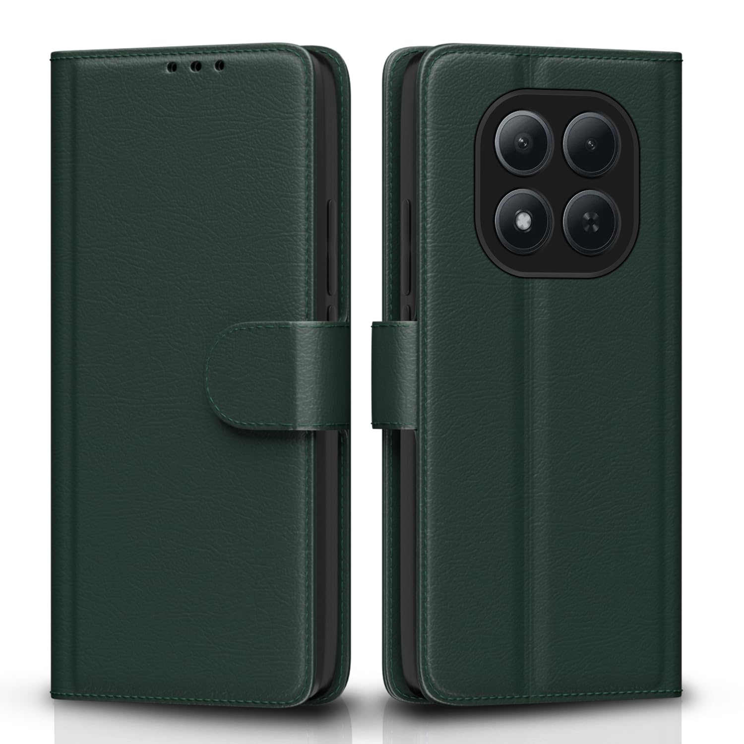 Pikkme green Wallet flip case for Redmi Note 15 Pro 5G