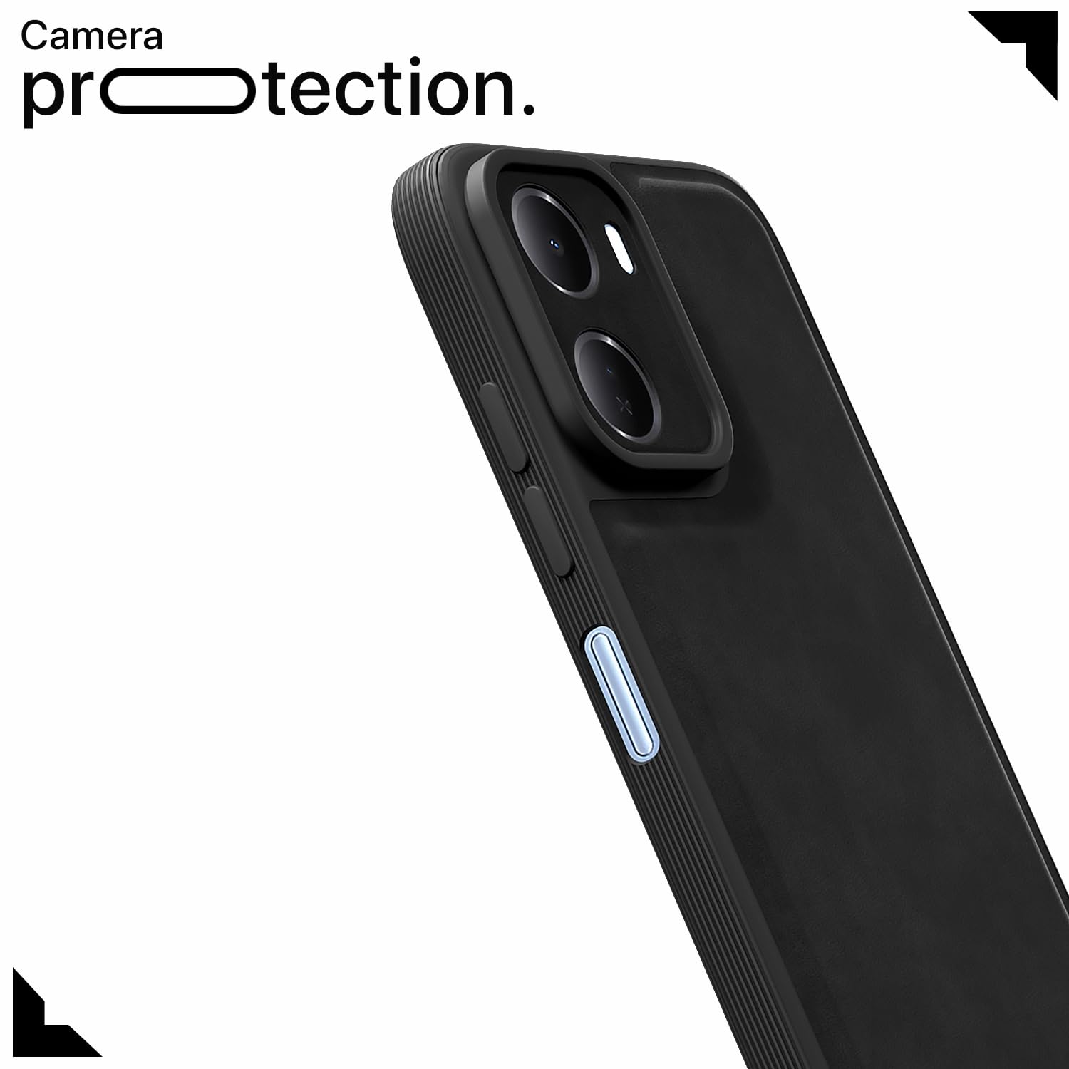 Pikkme black Leather mobile back cover for Redmi 15A 5G – photo 5