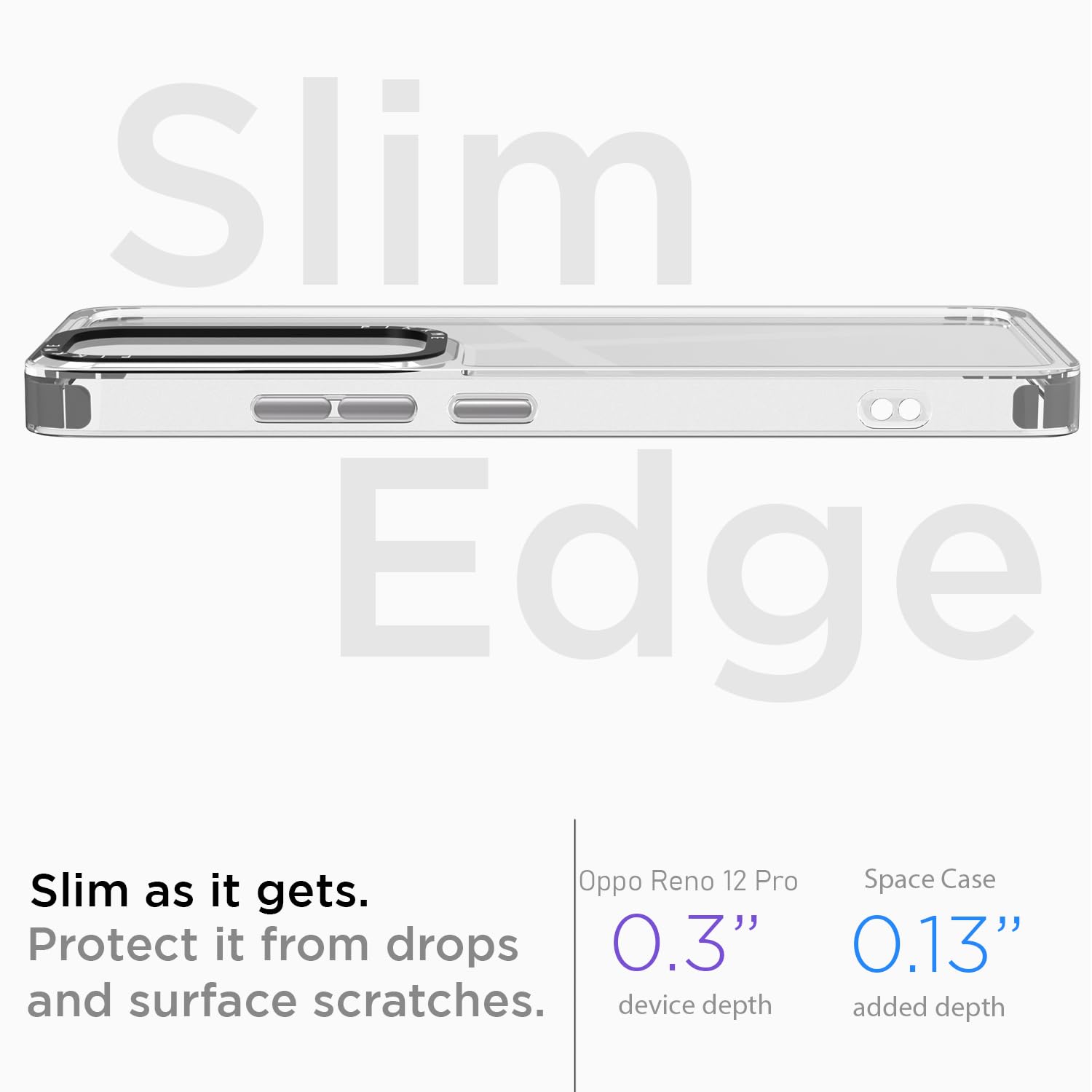 Pikkme Oppo Reno 12 Pro 5G Hybrid transparent mobile back cover – photo 3