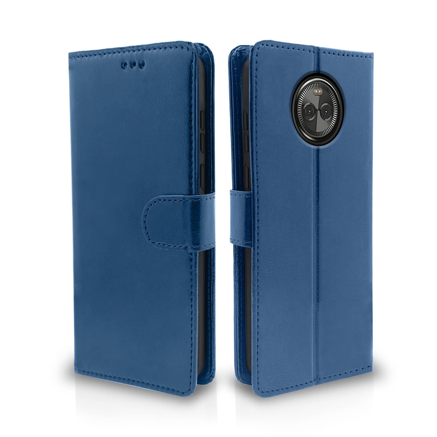 Blue Wallet flip case for Moto X4 – Pikkme