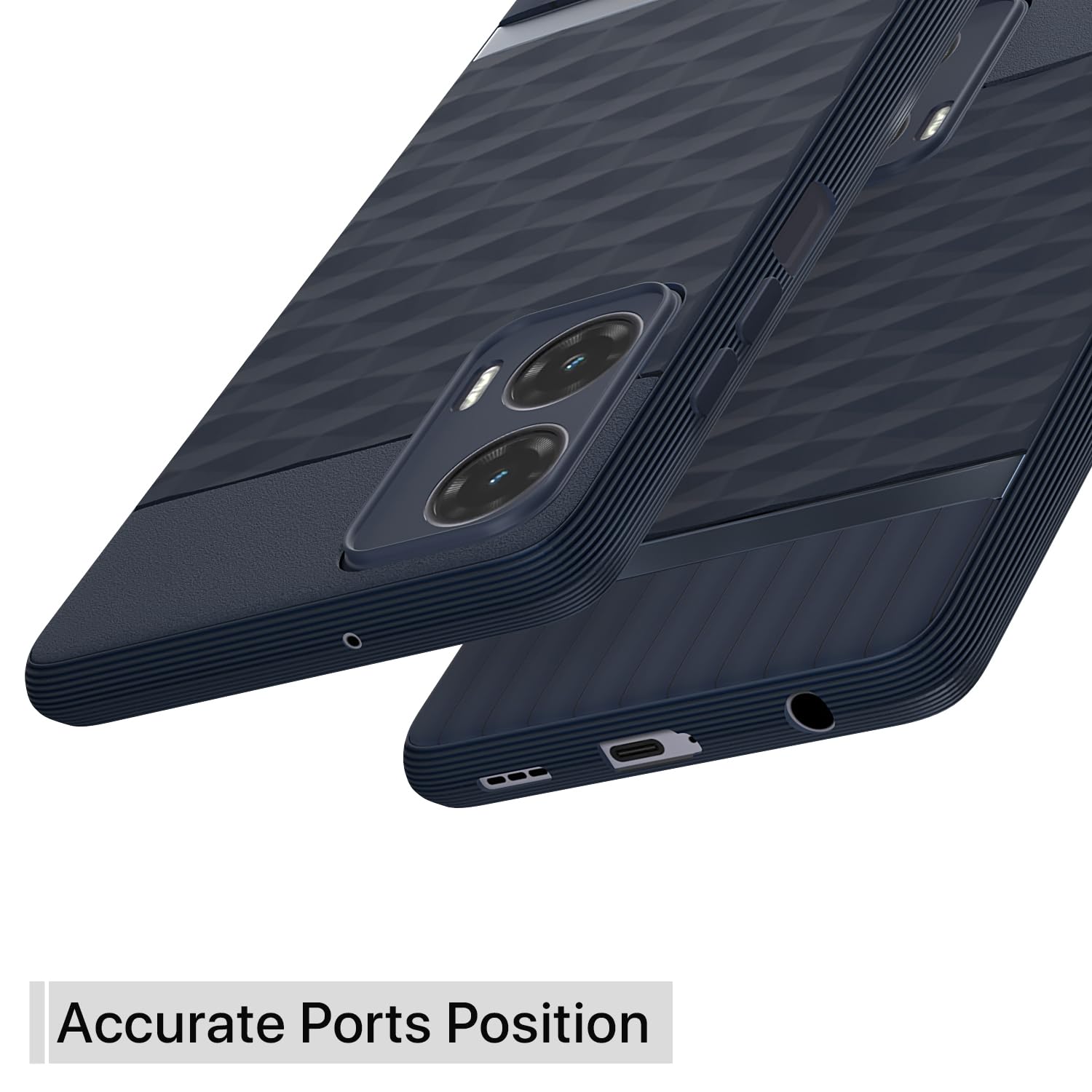 Pikkme Moto G35 5G Gencase Back Cover (Blue)