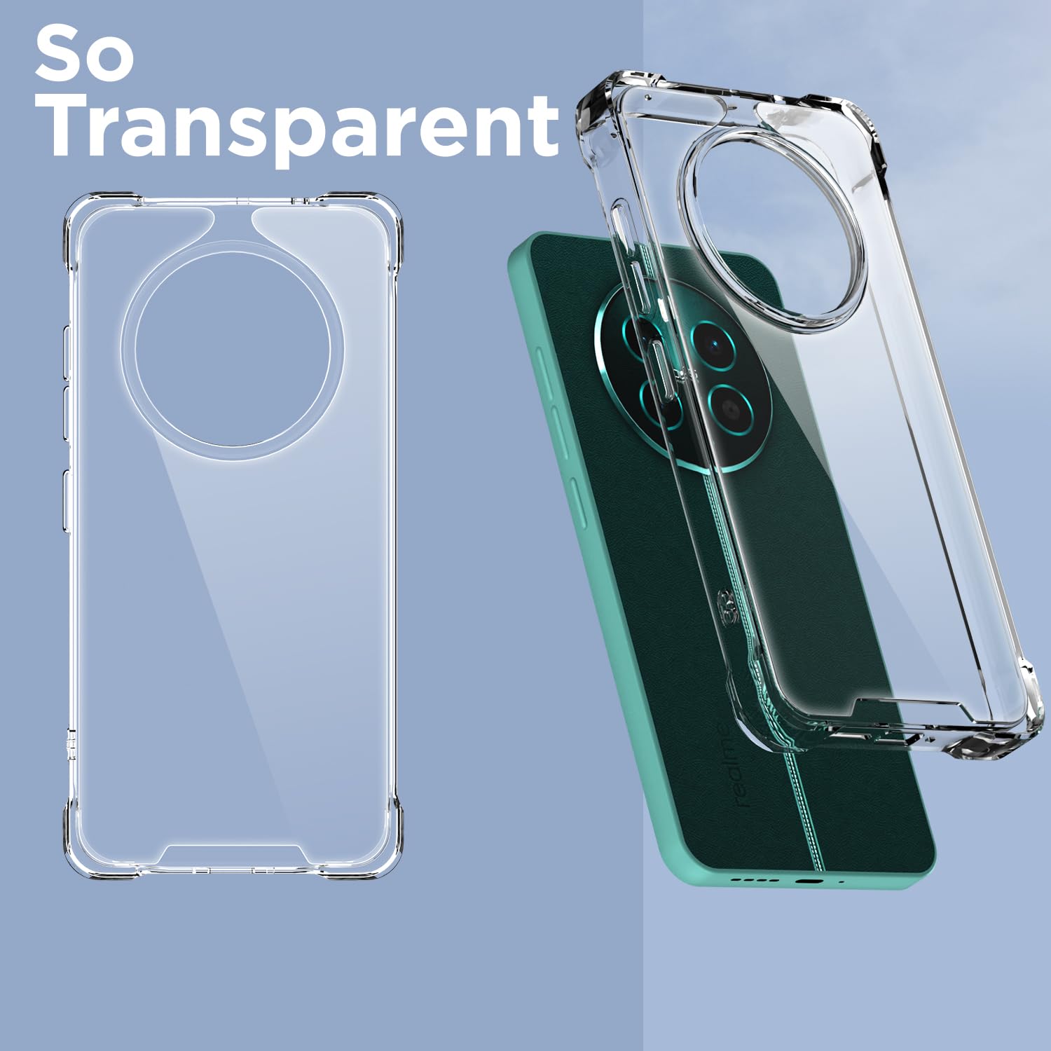Transparent back cover for Realme 12 Plus/P1/Narzo 70/70 Pro 5G – Pikkme – photo 2