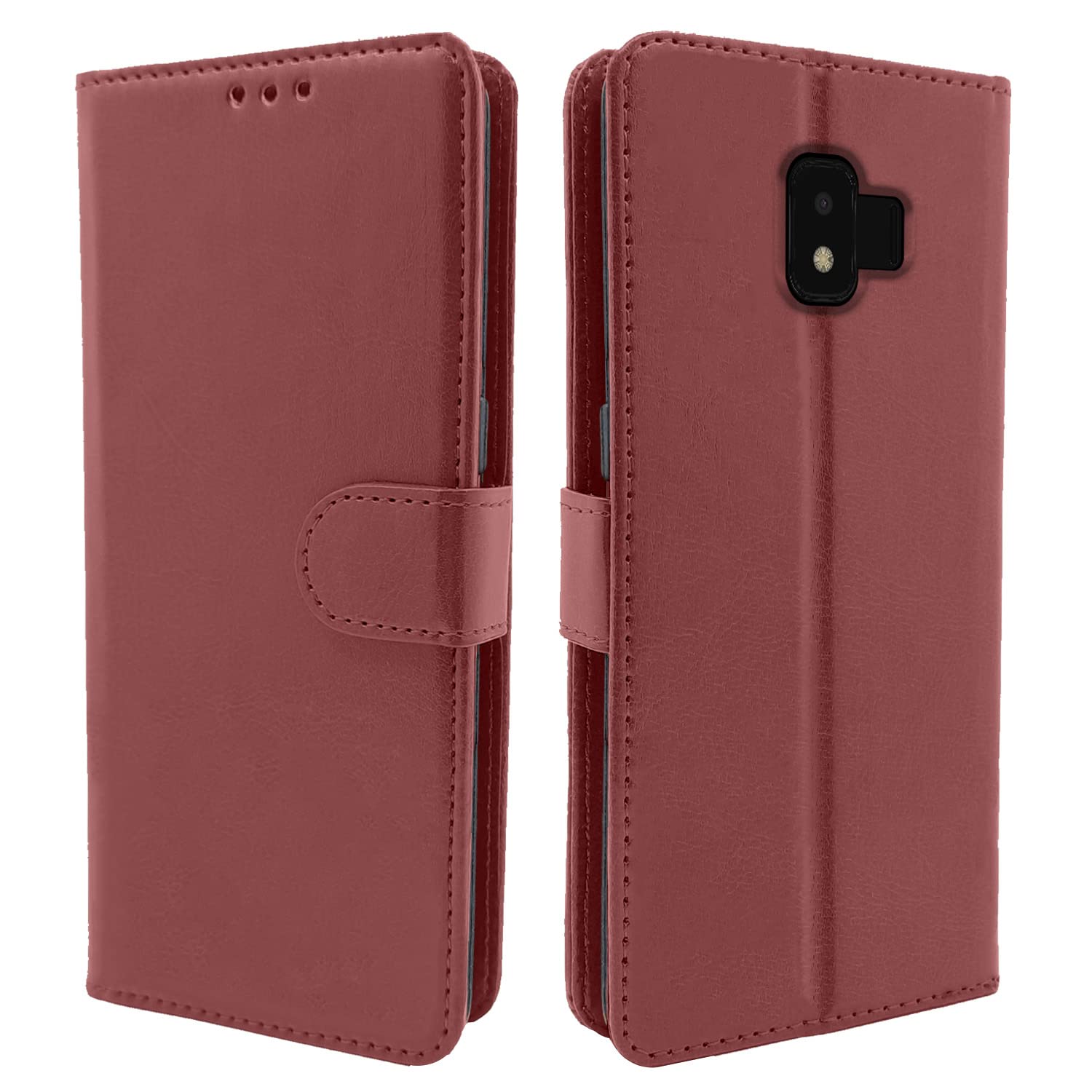 Samsung Galaxy J2 Core Vintage Flip Cover - Brown