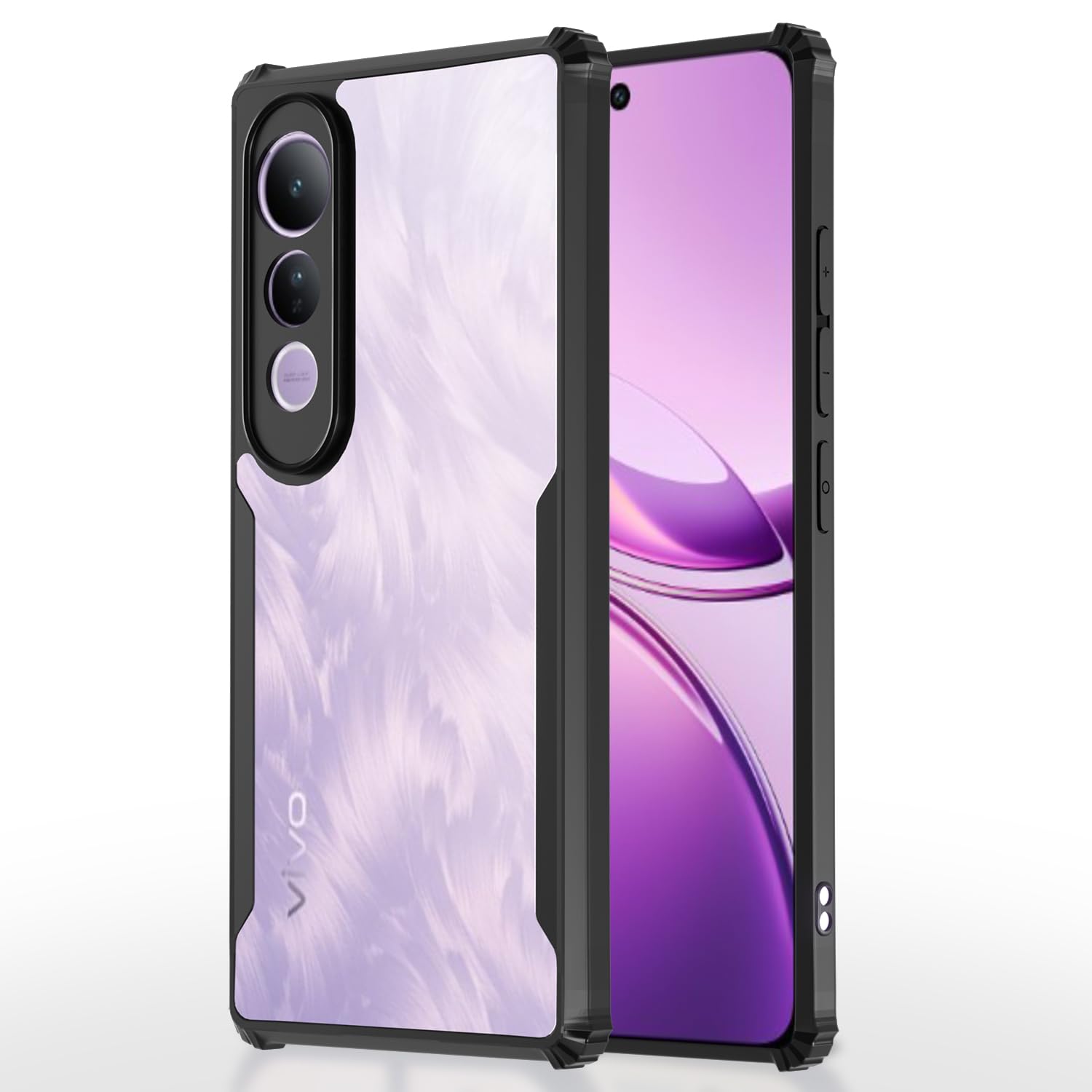 Pikkme Vivo V50 Lite 4G Eagle Back Cover (Black)