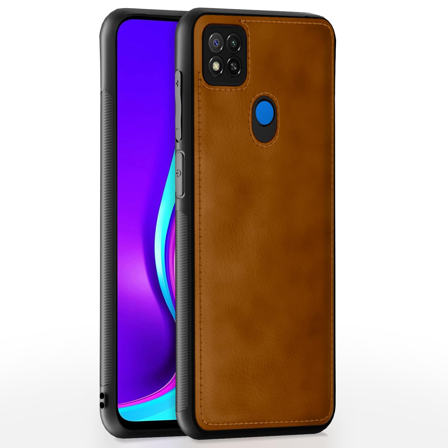 Pikkme Redmi 10A/9/9C Leather brown phone cover