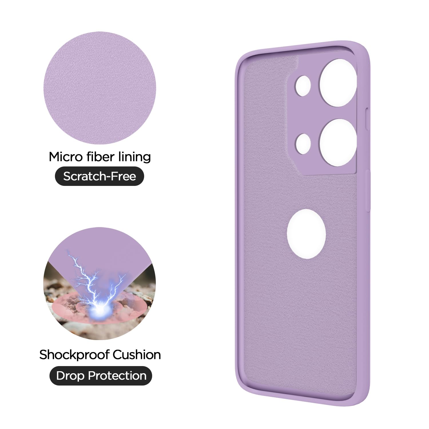 Light purple back cover for OnePlus Nord 3 5G – Pikkme – photo 4
