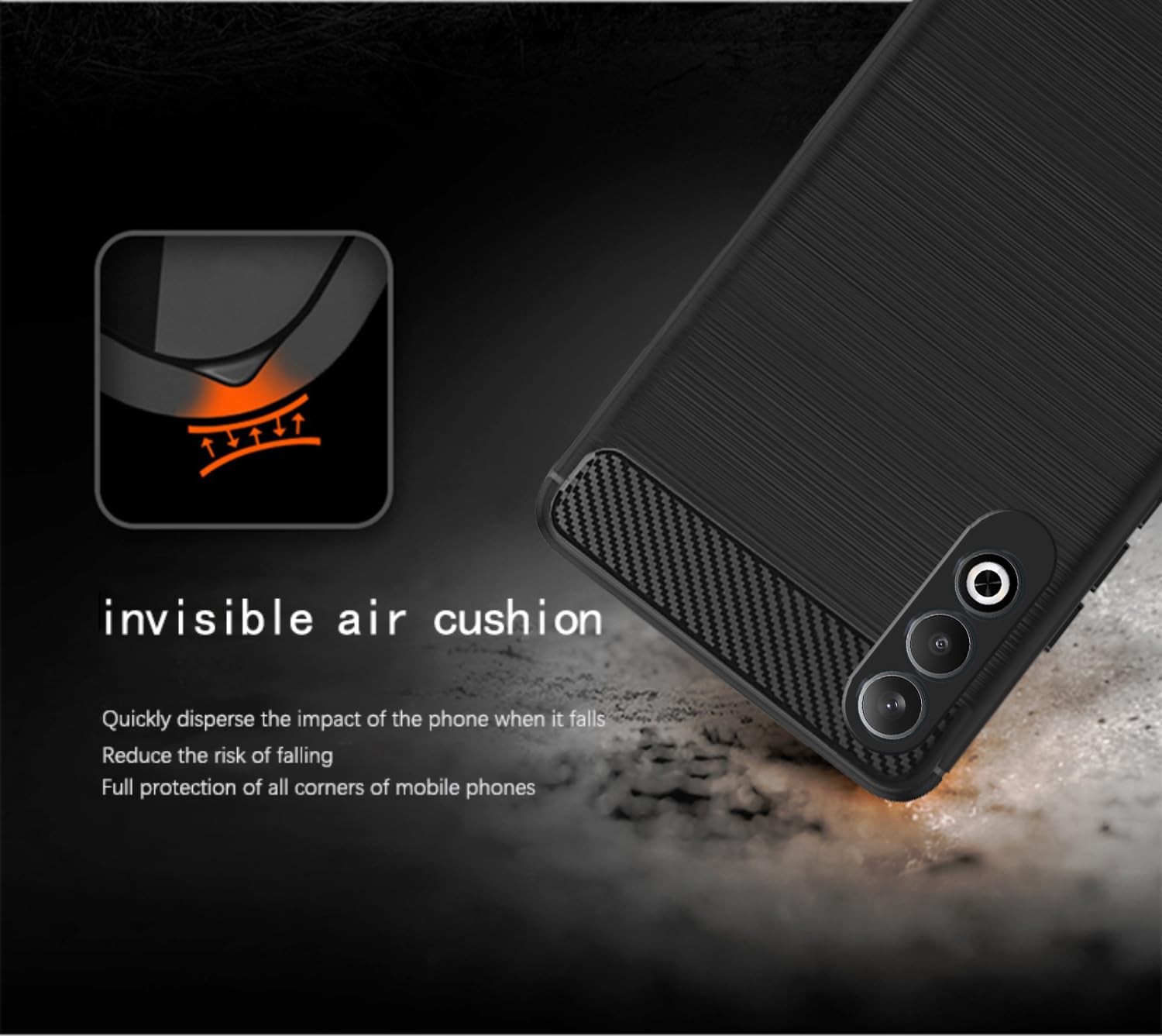 Pikkme OnePlus Nord Ce 4 5G Carbon Fibre Back Cover (Black)