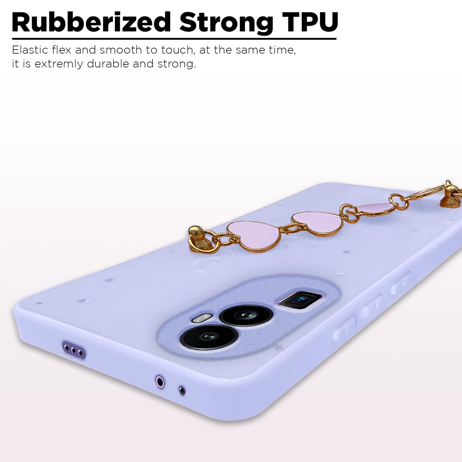 Oppo Reno 10 Pro Plus 5G Chain mobile back cover in purple by Pikkme – photo 5