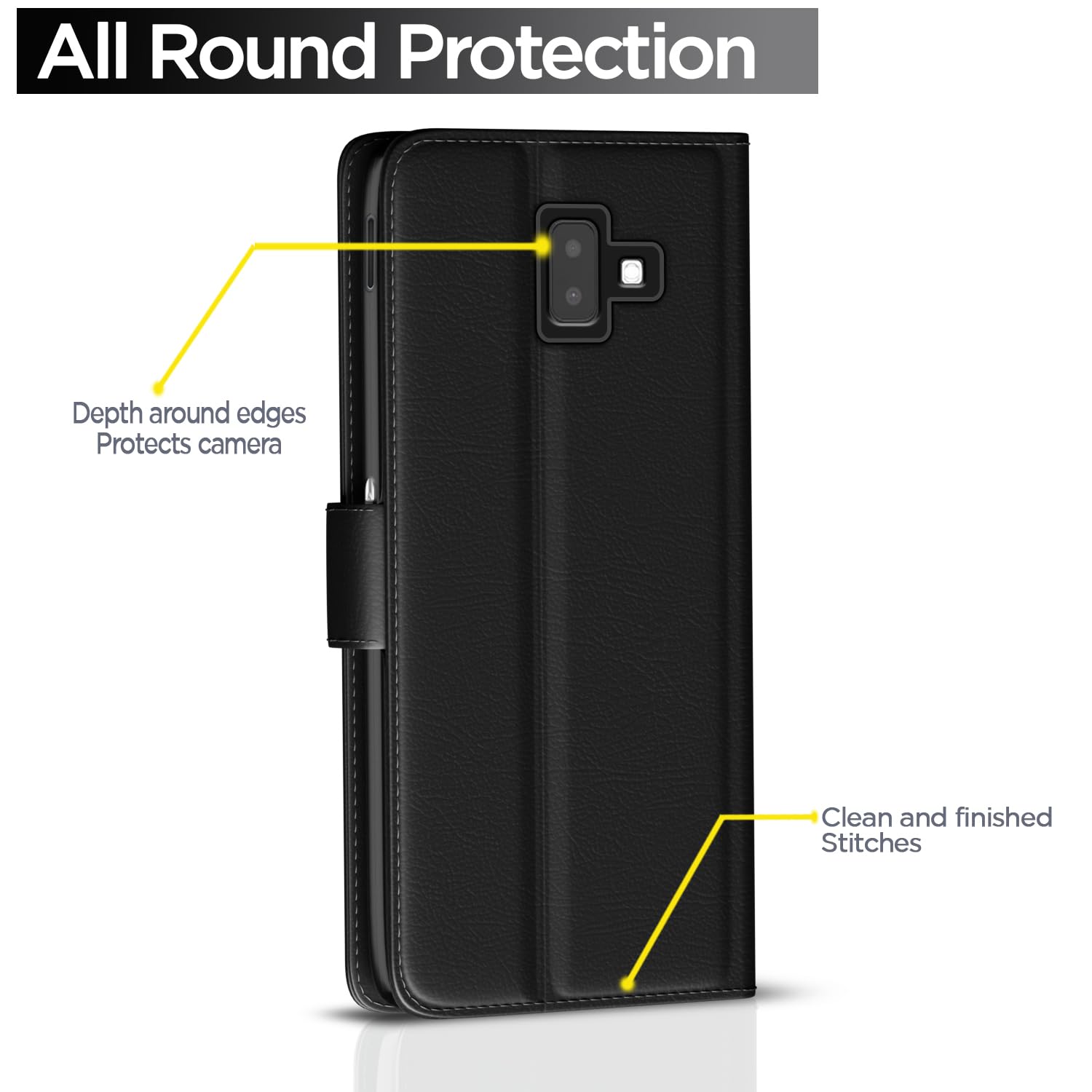 Pikkme Samsung J6 Plus black flip cover – photo 4