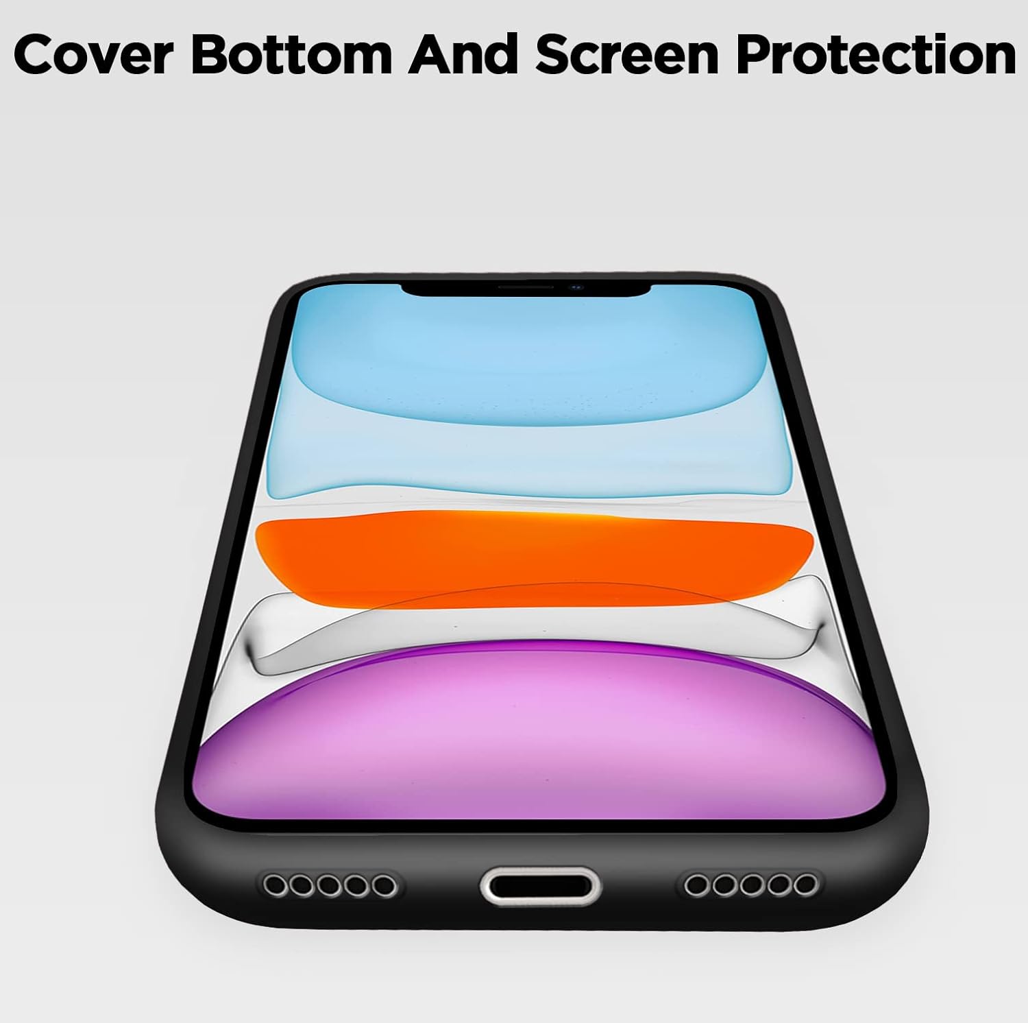 Pikkme iPhone 11 Silicone Back Cover (Black)