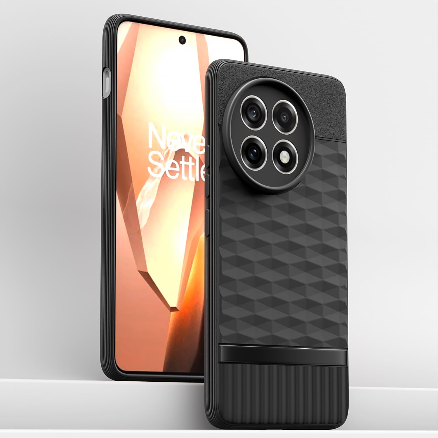 Pikkme OnePlus 13R 5G Gencase Back Cover (Black)