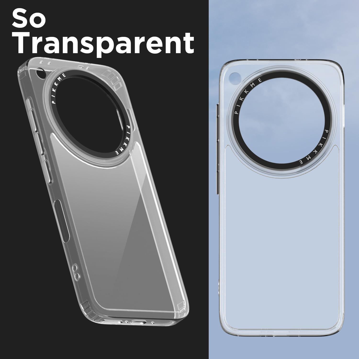 Pikkme Oppo Find X8 5G Transring Back Cover (Transparent)