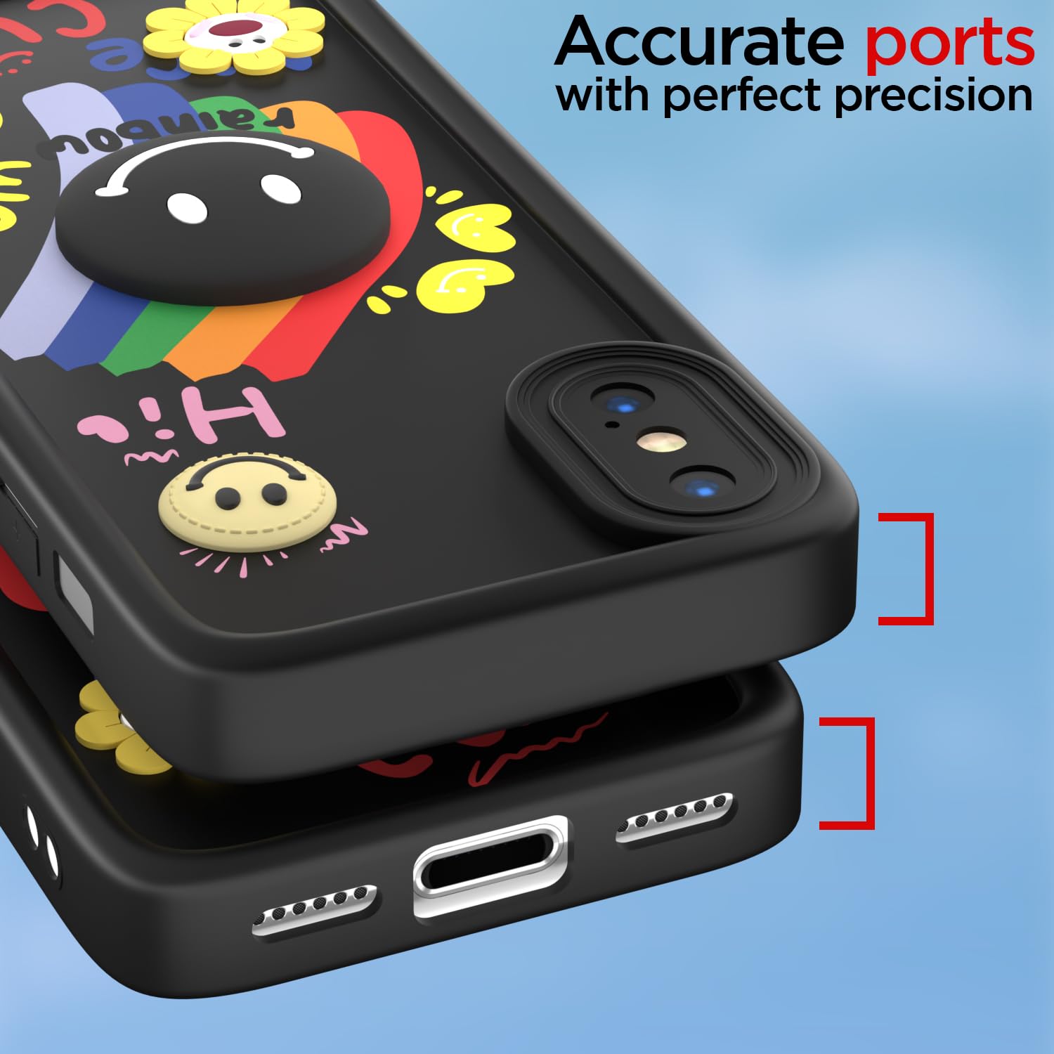 Pikkme black Soft Silicone phone cover for iPhone X/XS – photo 4