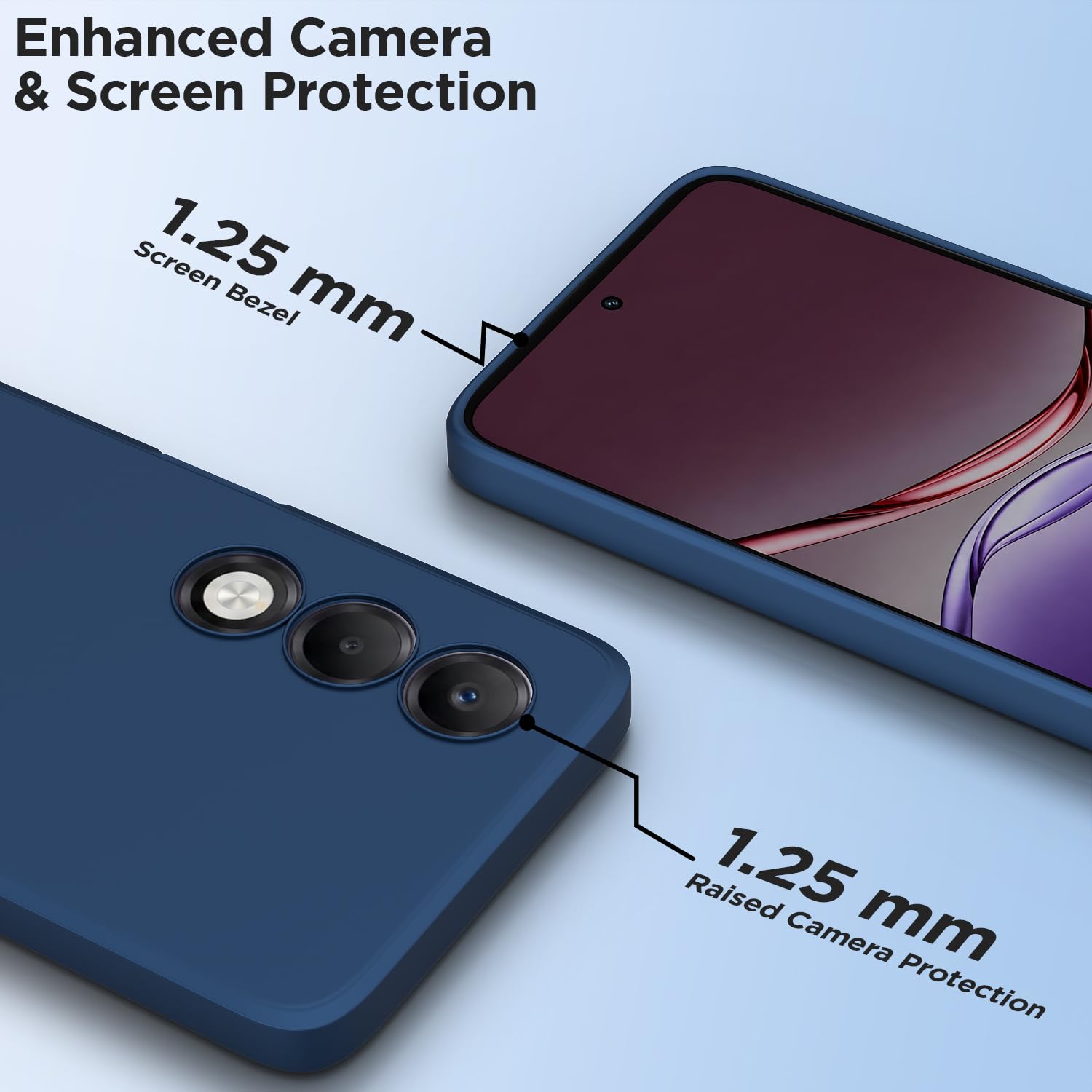 Oppo K13x 5G Matte mobile cover in blue by Pikkme – photo 2