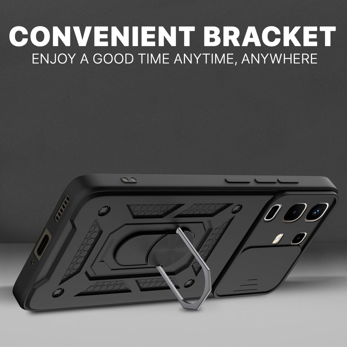 Pikkme black back cover for Infinix Note 50s 5G/360 – photo 3