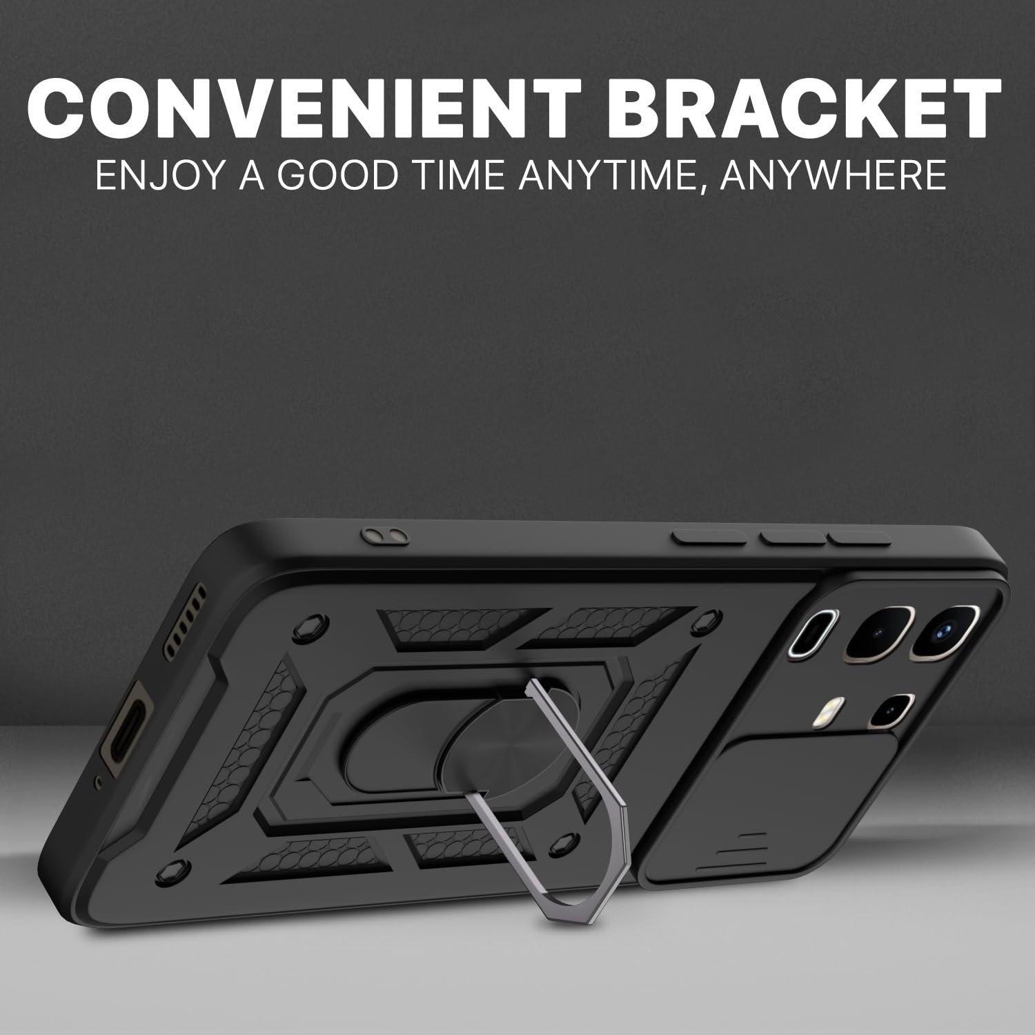 Infinix Note 50x 5G/360 D10 Camera Shield phone cover in black by Pikkme – photo 3