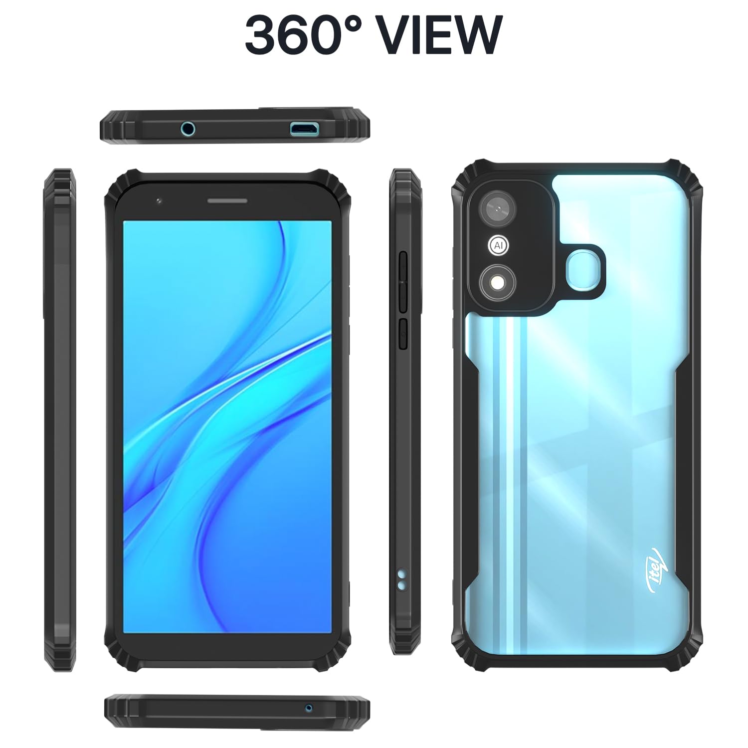 Pikkme itel A27 Eagle Back Cover (Black)