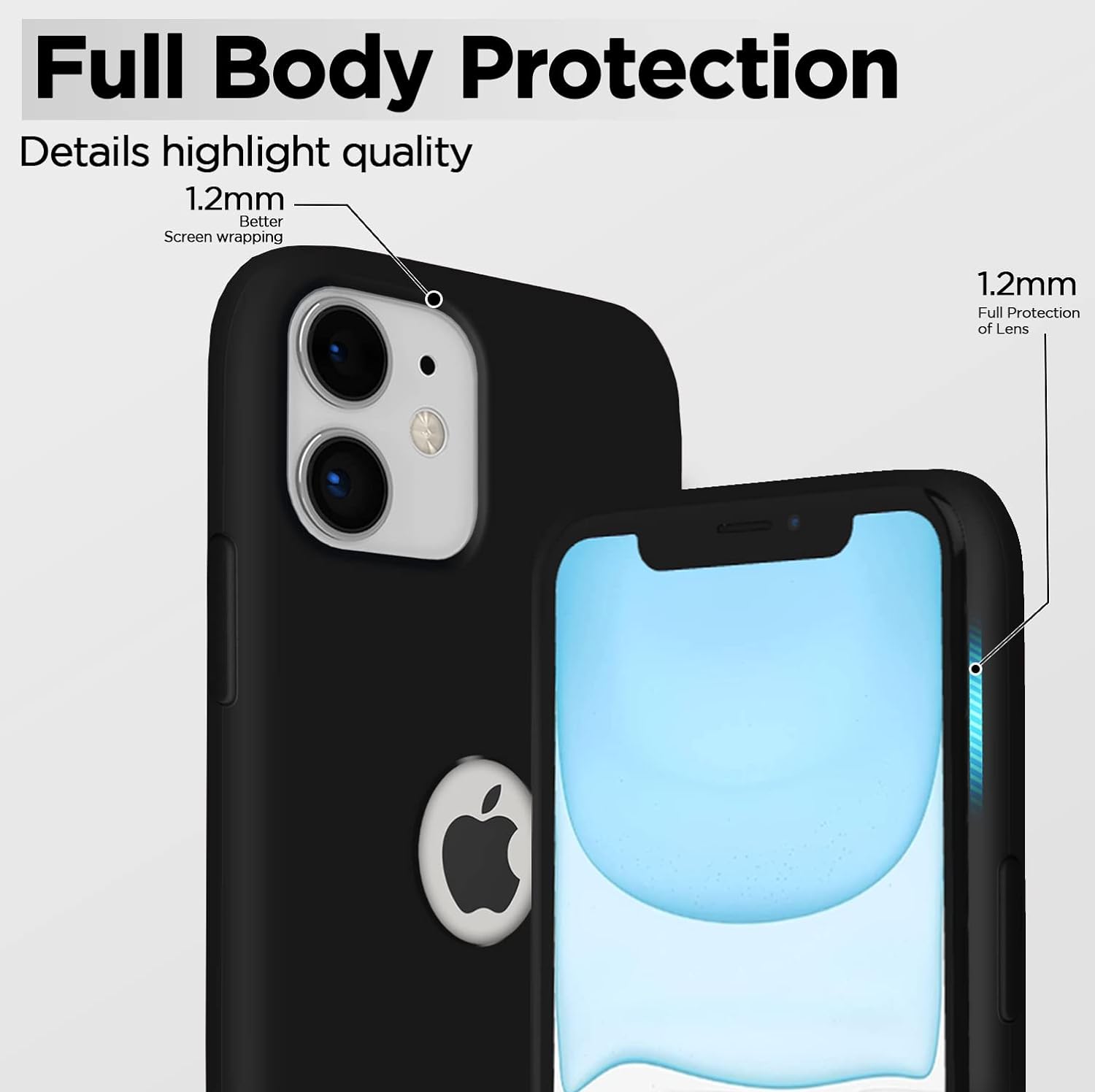 Pikkme iPhone 11 Silicone Back Cover (Black)