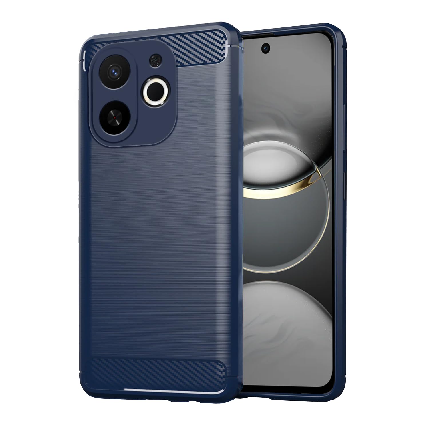 Blue Hybrid mobile back cover for Tecno Spark 30C 5G – Pikkme