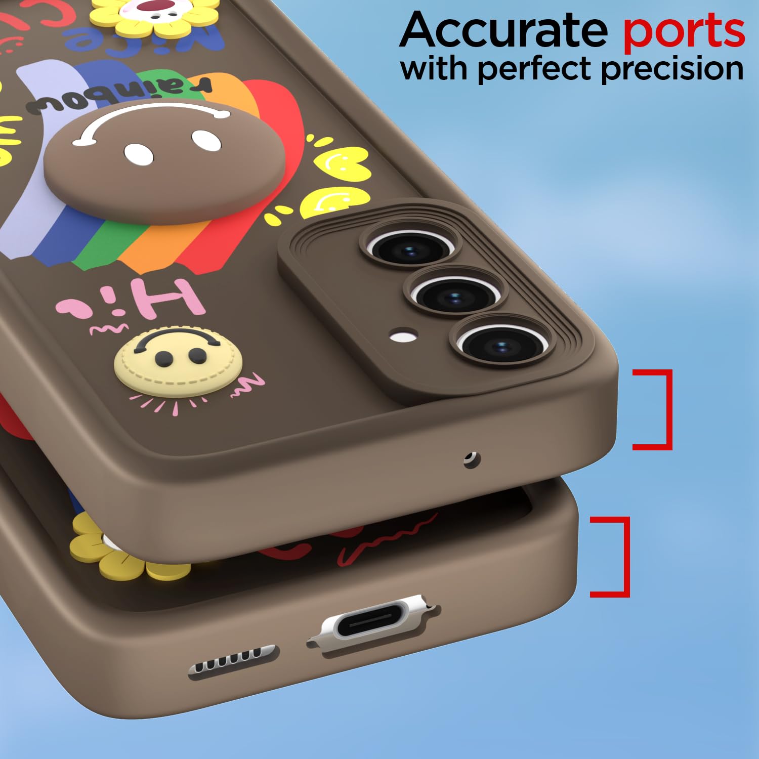 Pikkme brown phone cover for Samsung S23 FE 5G – photo 4