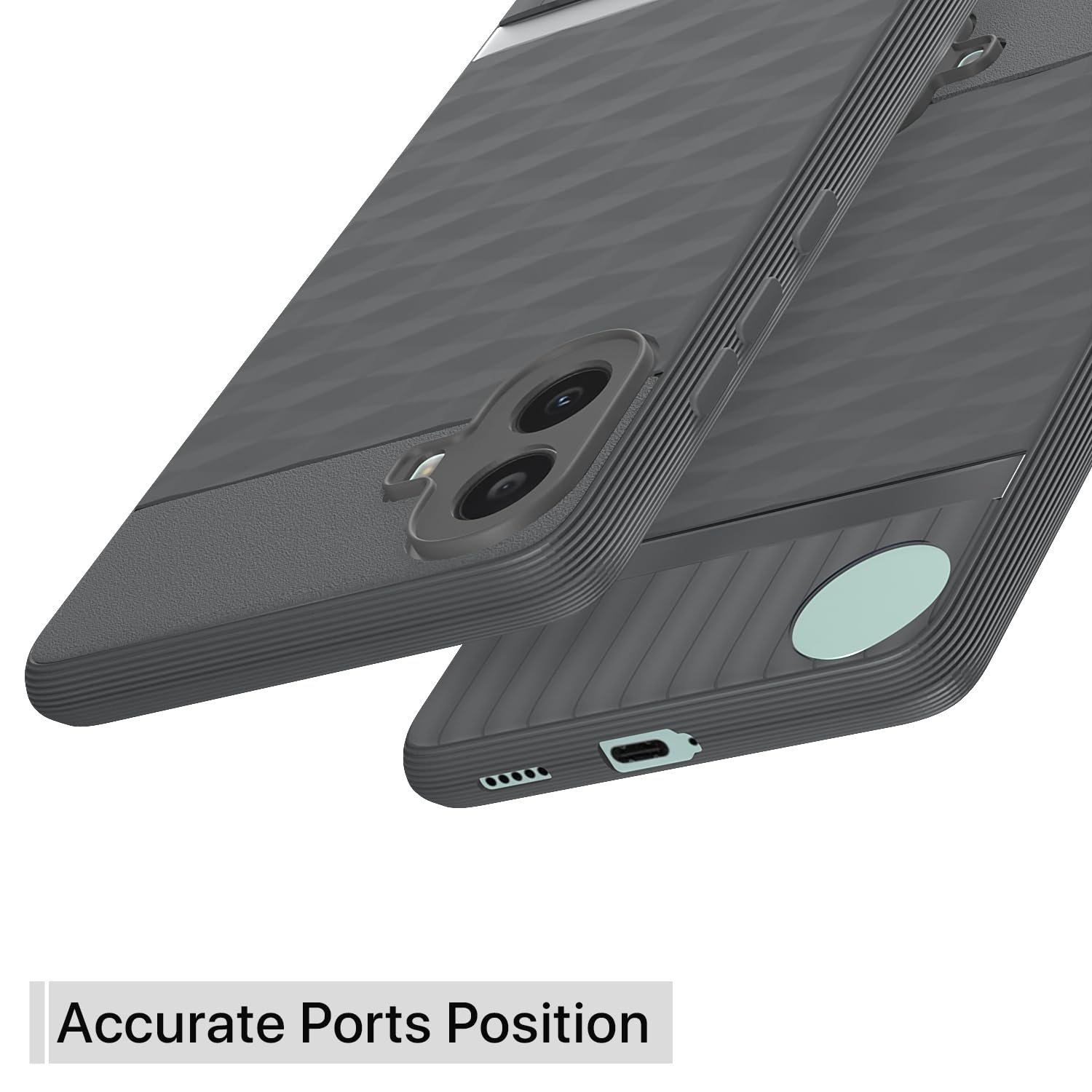 Pikkme CMF by Nothing Phone 1 5G Gencase Back Cover (Grey)