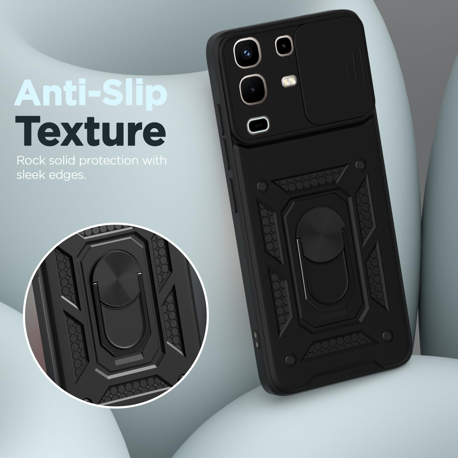 Black D10 Camera Shield phone cover for Infinix Note 50s 5G/360 – Pikkme – photo 7