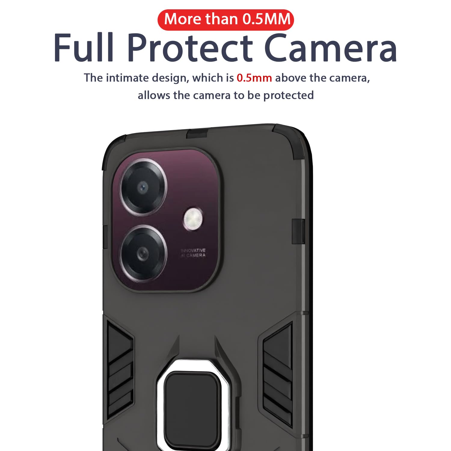 Oppo A3x 5G/A3x 4G/A3 5G mobile cover in black by Pikkme – photo 7
