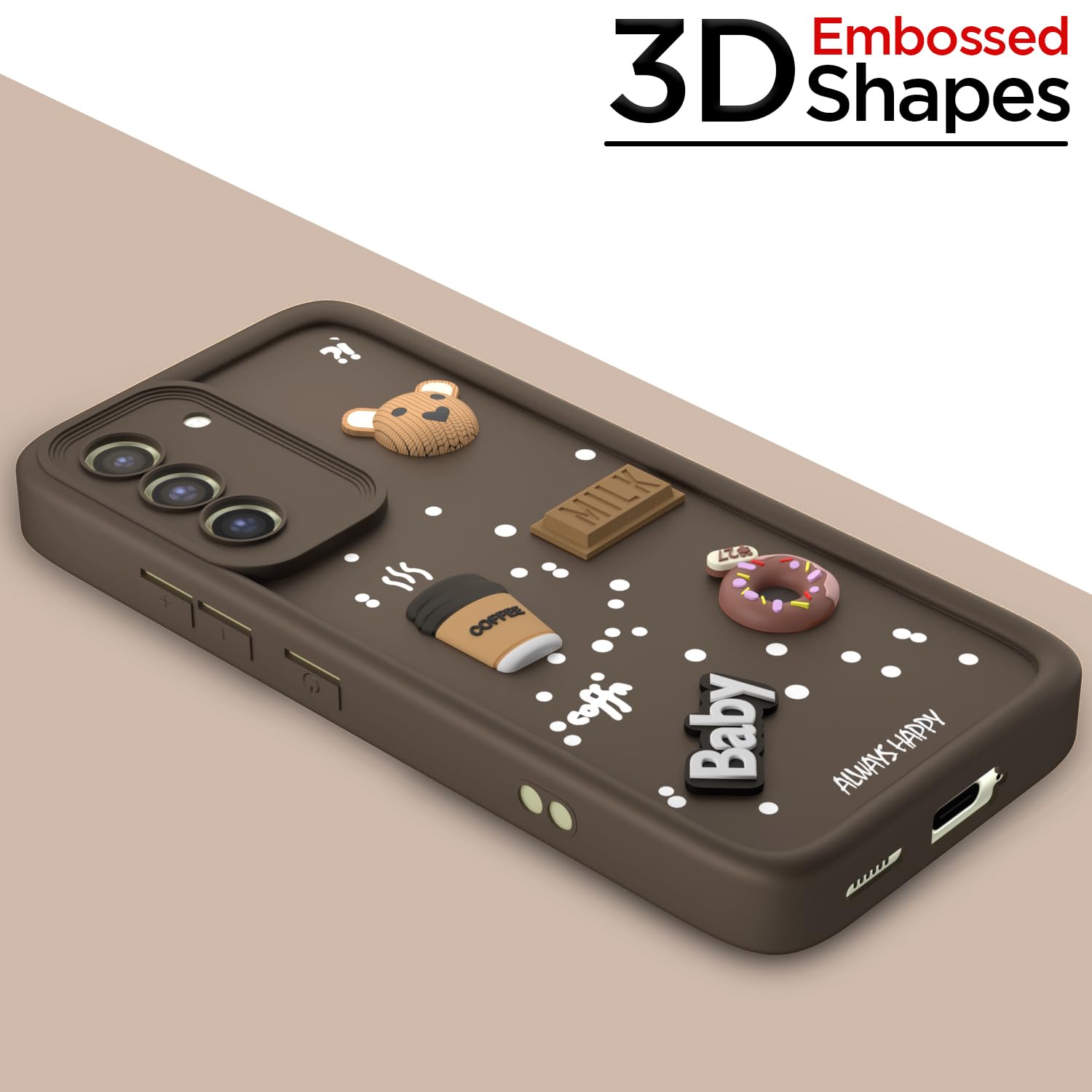 Pikkme Samsung S21 FE 5G Silicone brown phone cover – photo 3