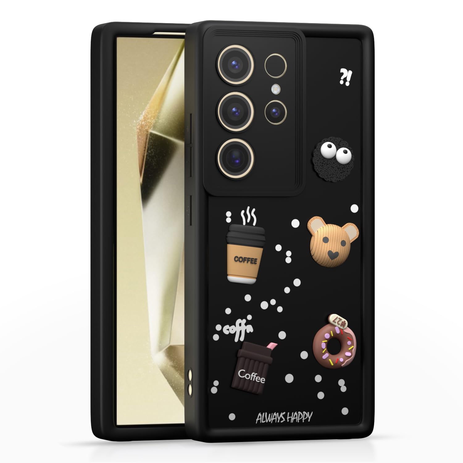Pikkme Samsung S24 Ultra 5G/3D Silicone black back cover