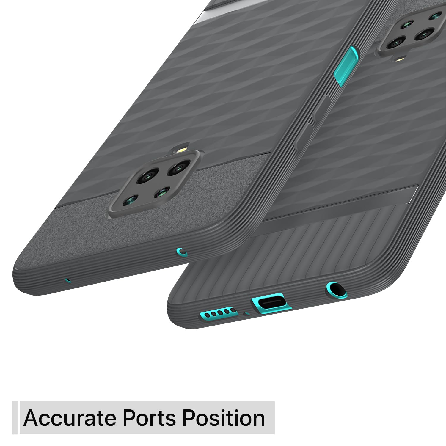 Pikkme Redmi Note 10 Lite/Note 9 Pro/Pro Max/Poco M2 Pro Silicone grey back cover – photo 4