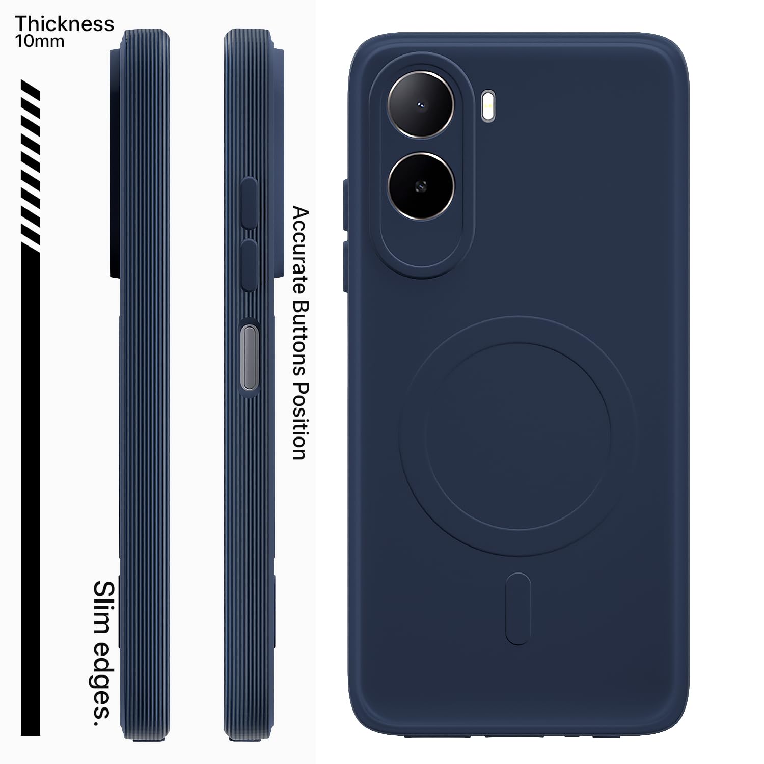 Pikkme Redmi A7 Pro/Poco C85x 5G MagSafe blue phone cover – photo 3