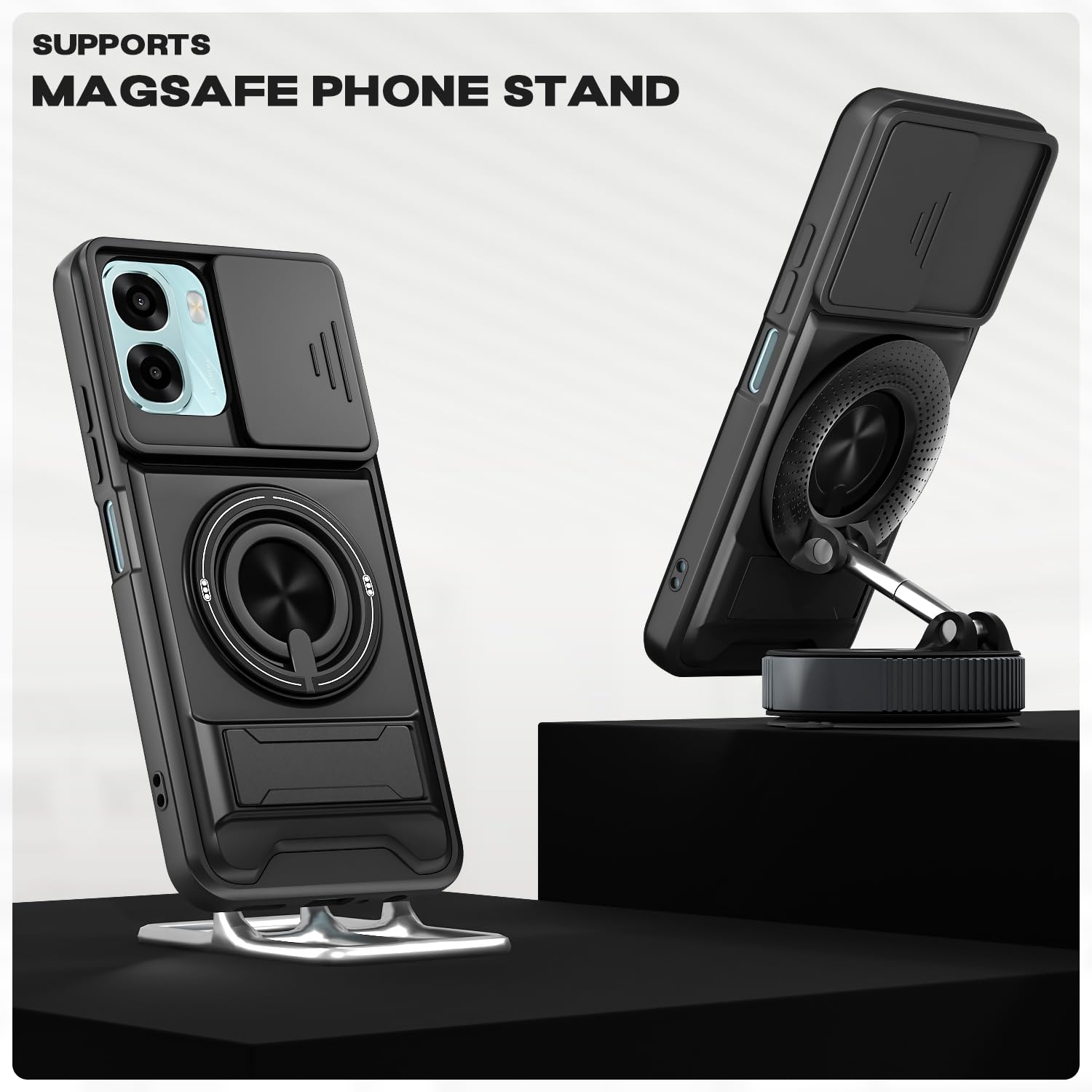 Pikkme Oppo A6X 5G Tough Armor black mobile cover – photo 5
