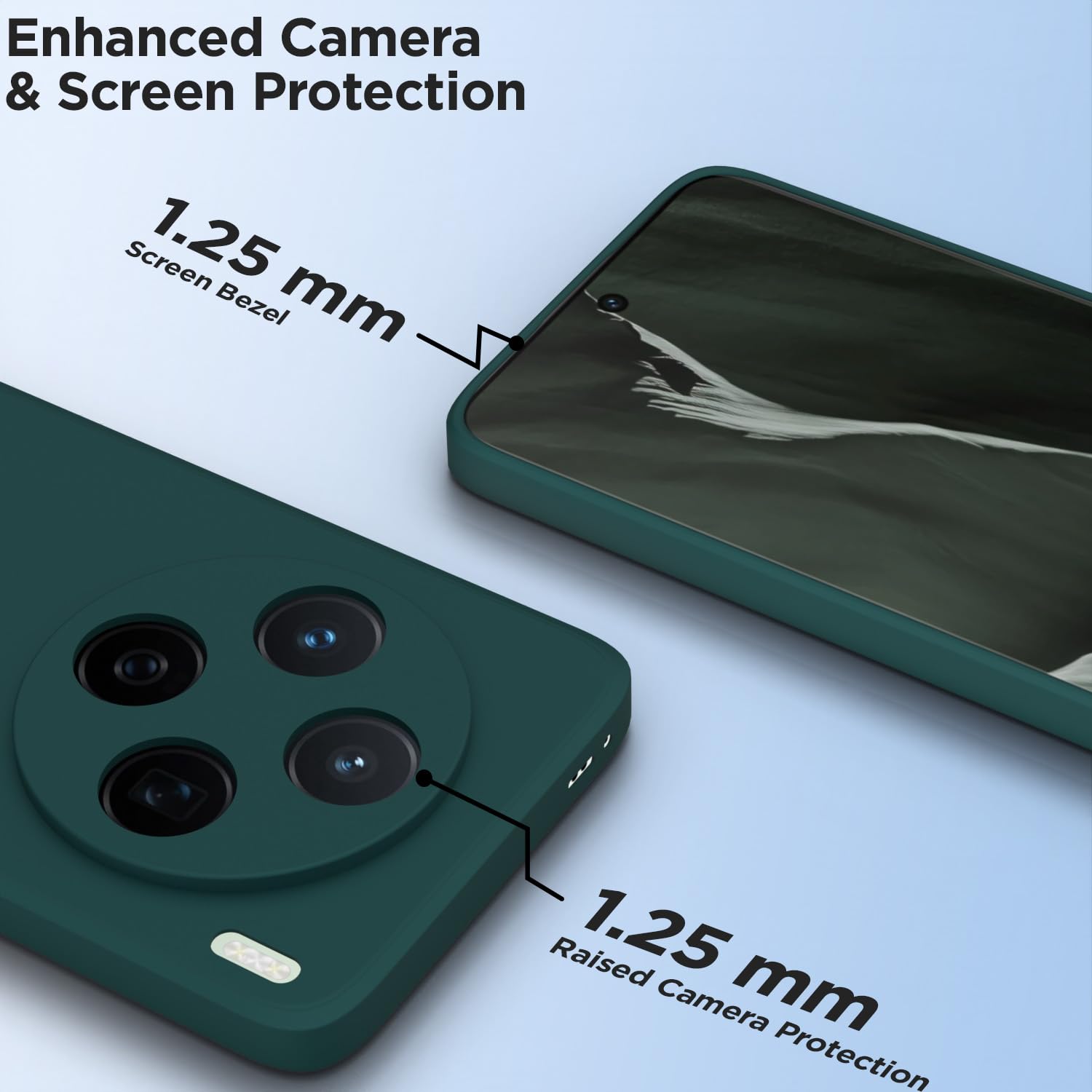 Pikkme Vivo X200 5G Matte green mobile cover – photo 2