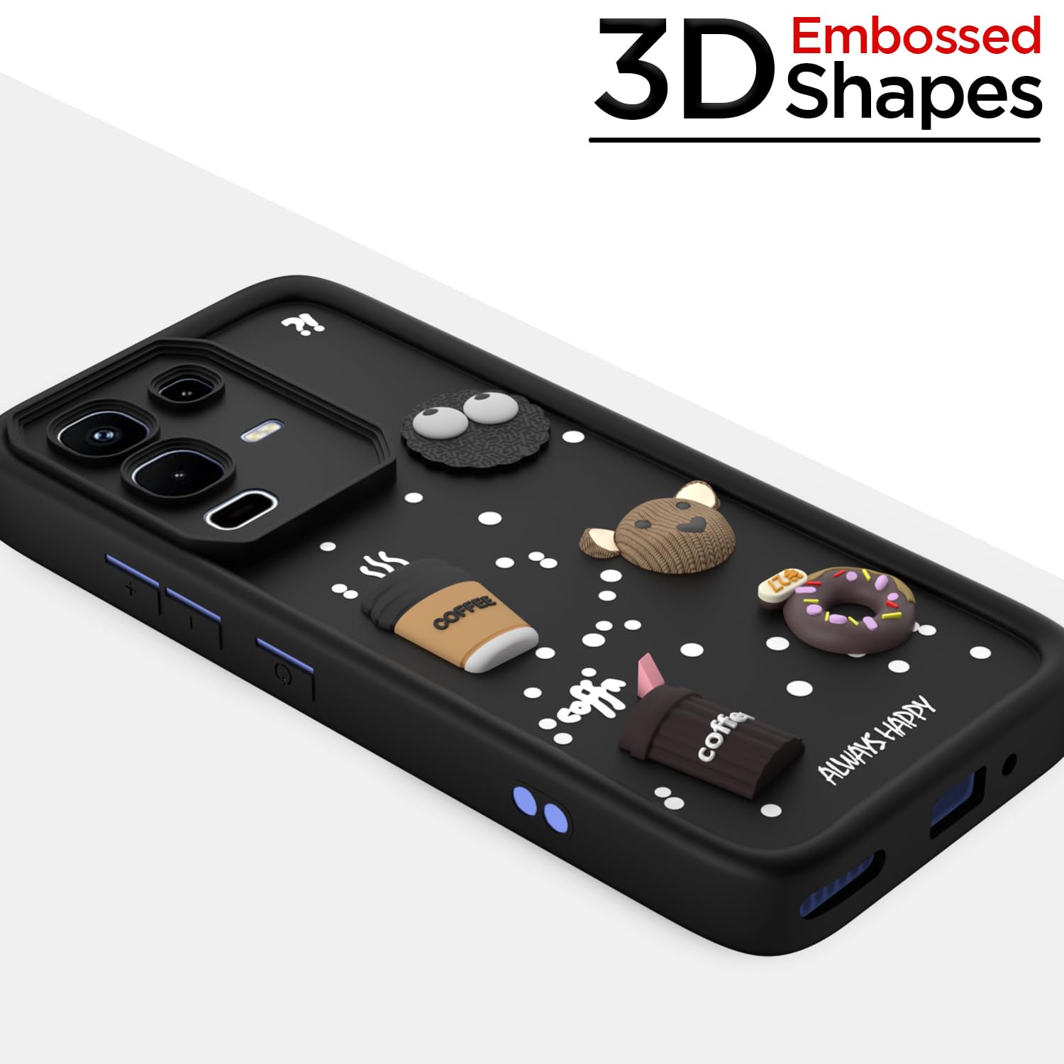Pikkme Infinix Note 50s 5G/3D black phone cover – photo 3