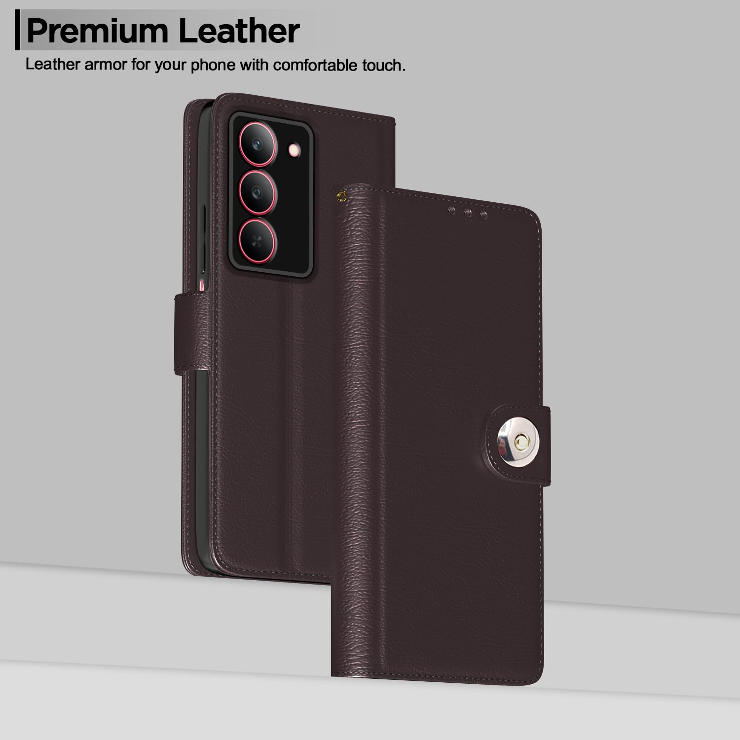Pikkme coffee flip cover for Realme Narzo 80x/P3x/14X 5G – photo 2